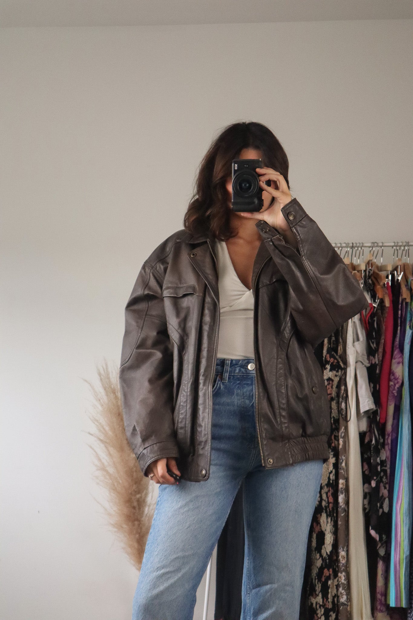Vintage x Leather Jacket (M)