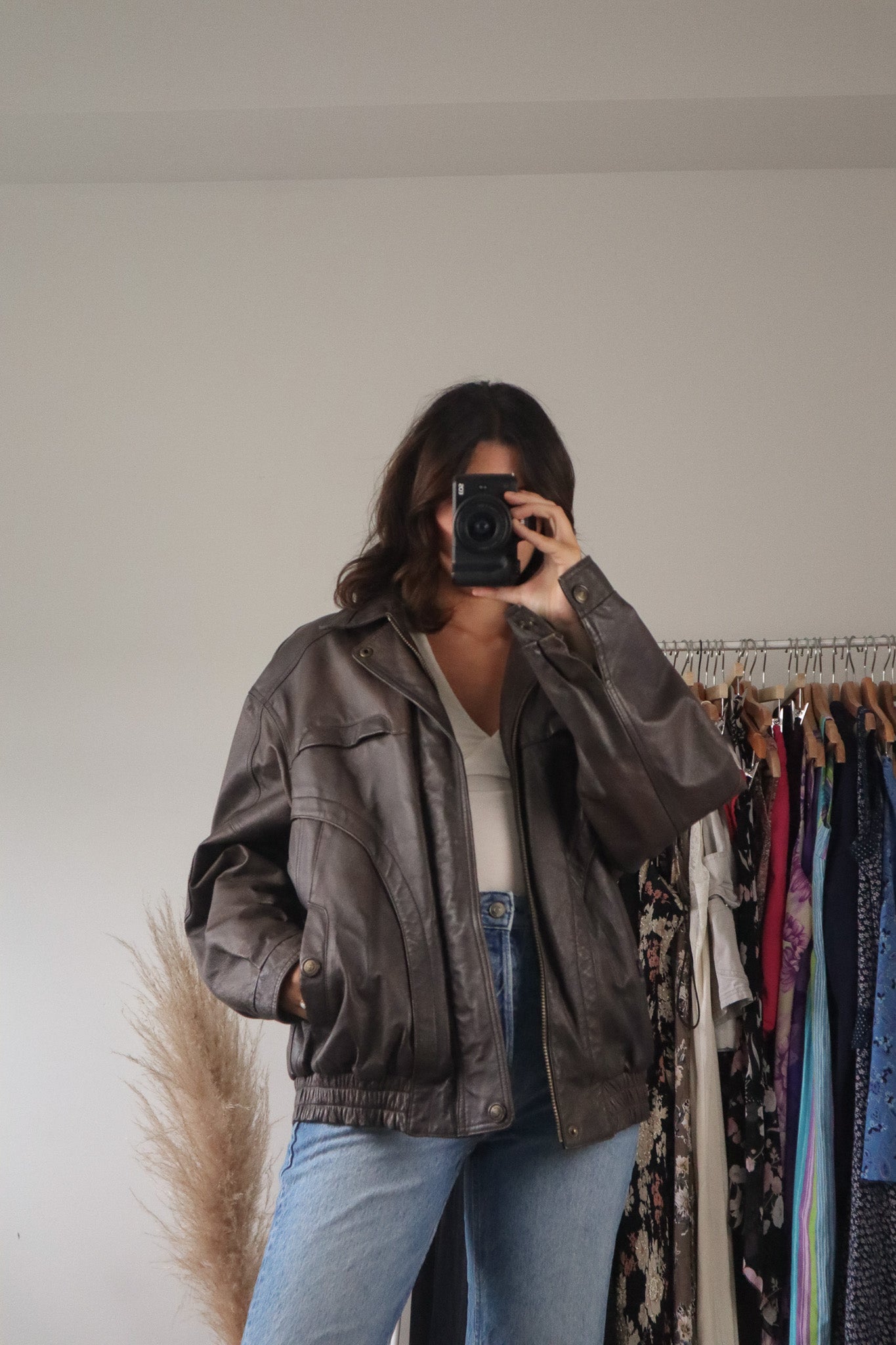 Vintage x Leather Jacket (M)