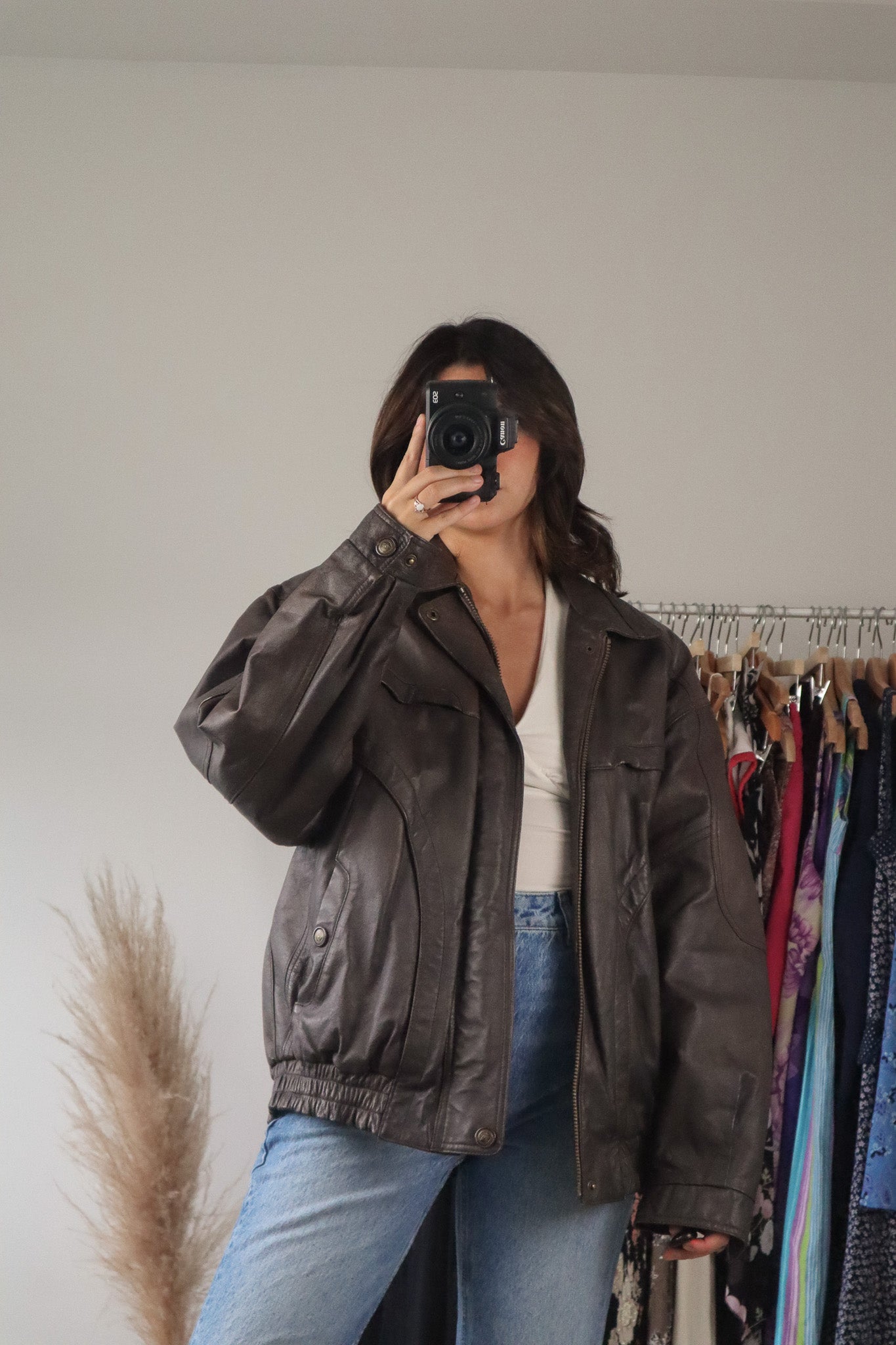 Vintage x Leather Jacket (M)