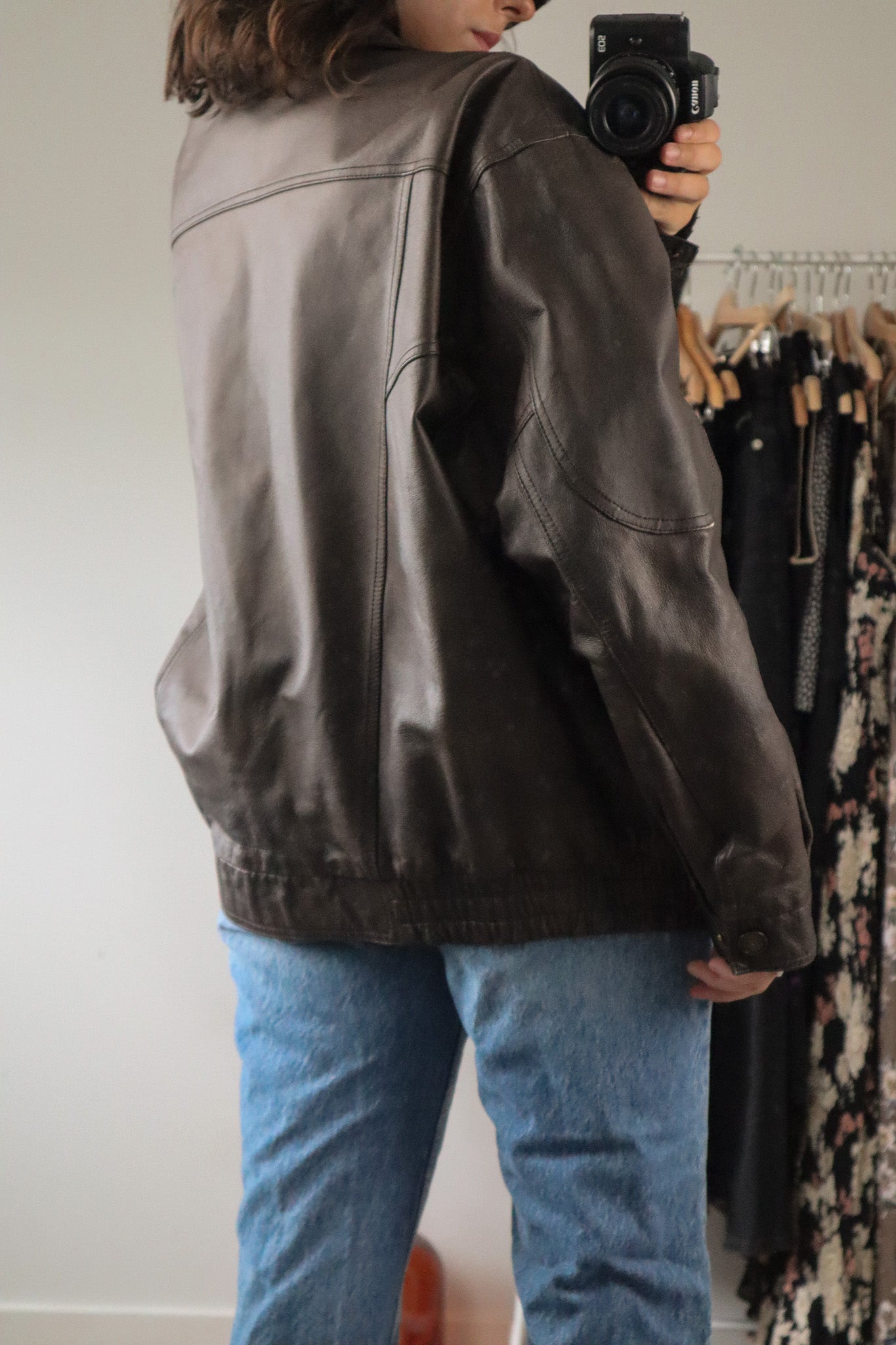 Vintage x Leather Jacket (M)