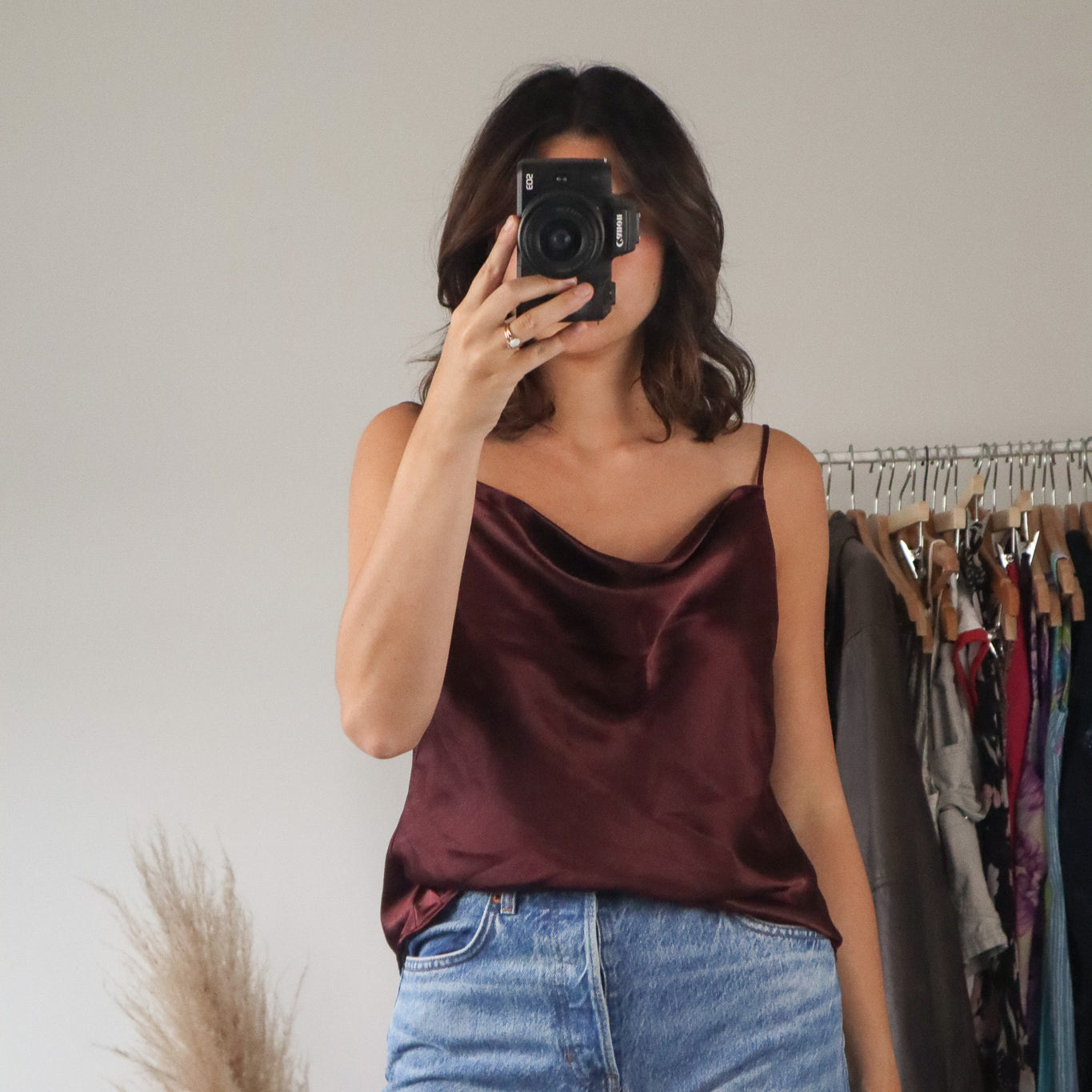 Vintage x Satin Open Back Tank (M)