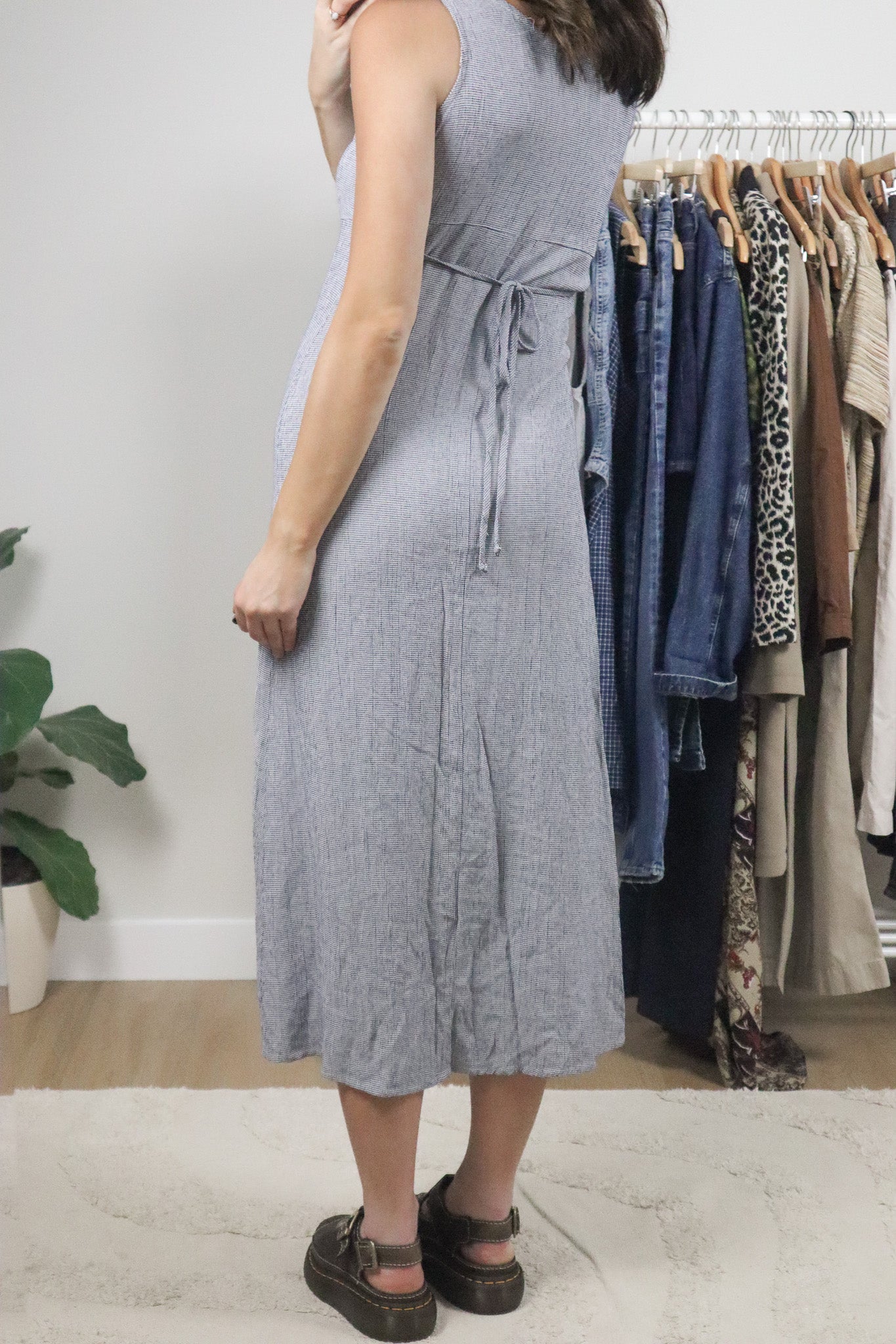 Vintage x Gingham Maxi Dress (2/4)