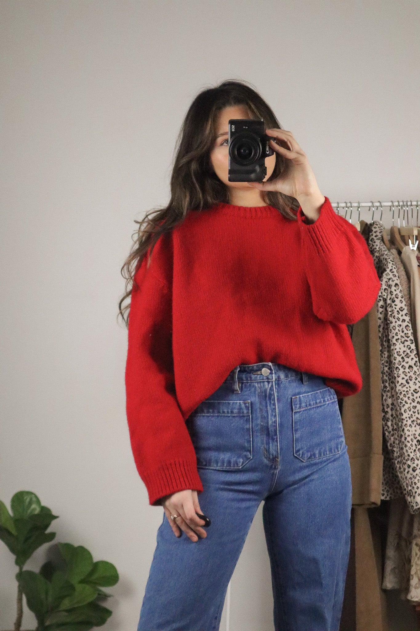 Vintage x Wool Blend Boxy Knit (S/M)