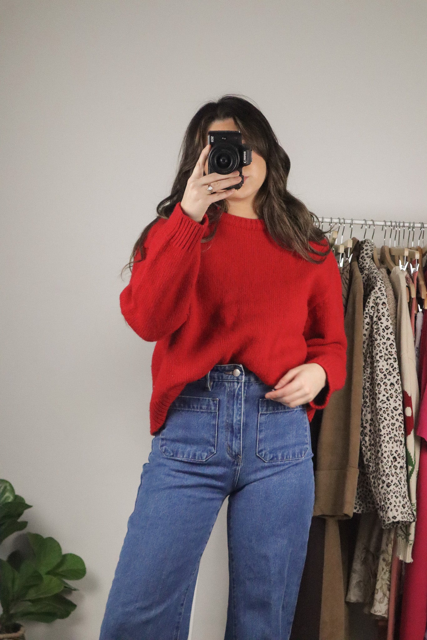 Vintage x Wool Blend Boxy Knit (S/M)