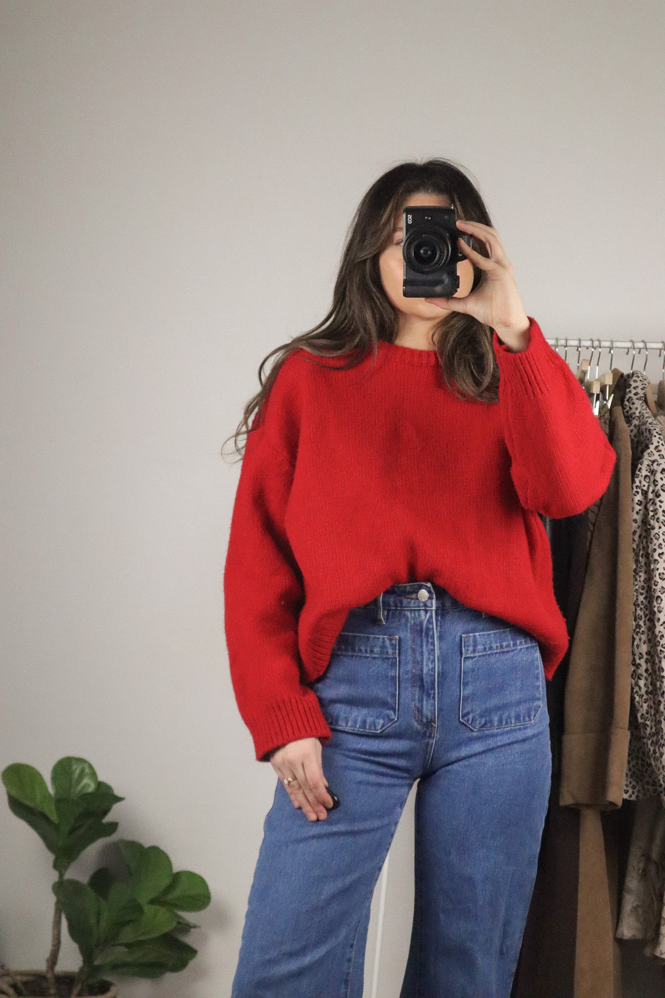 Vintage x Wool Blend Boxy Knit (S/M)