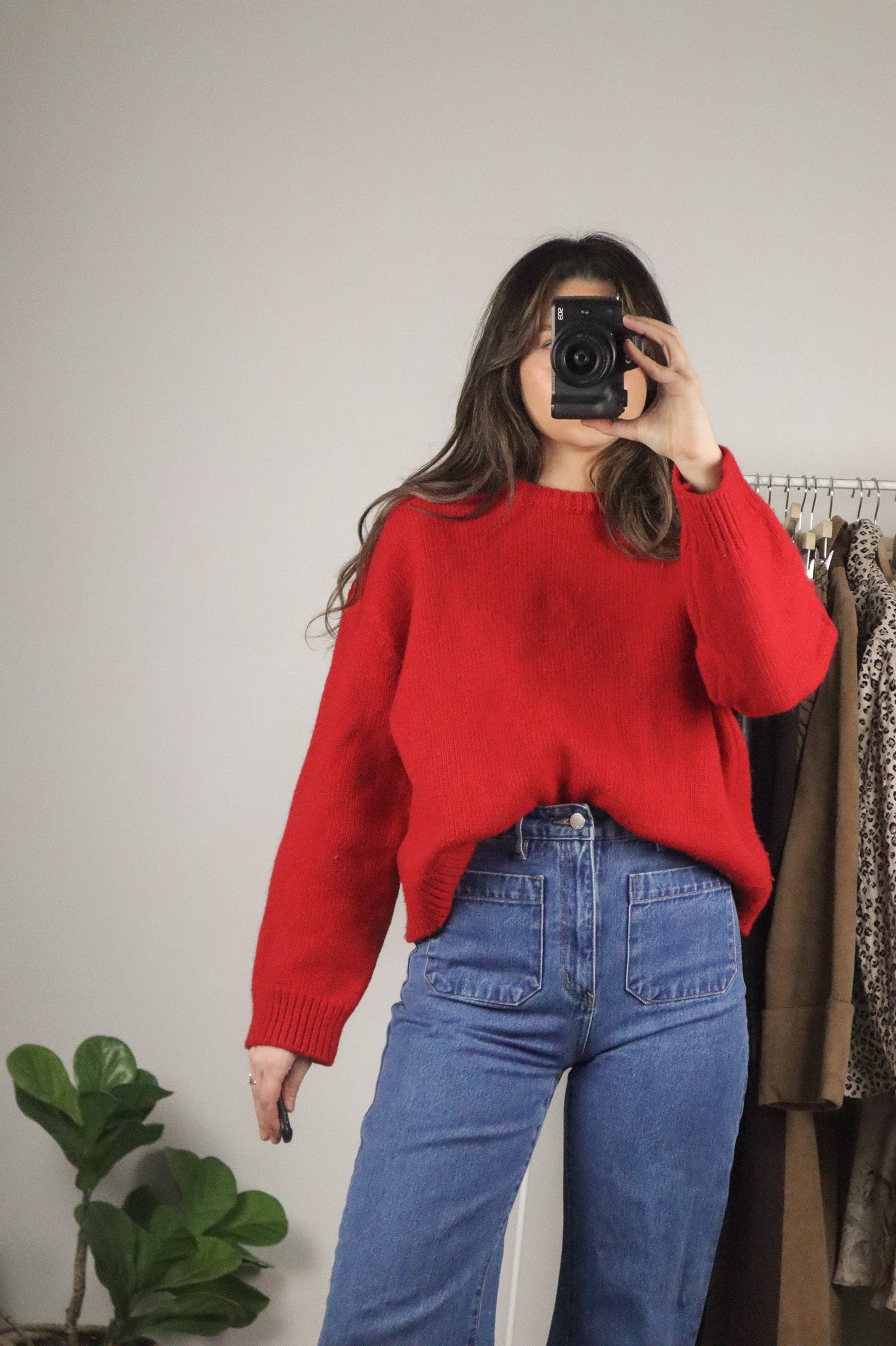 Vintage x Wool Blend Boxy Knit (S/M)