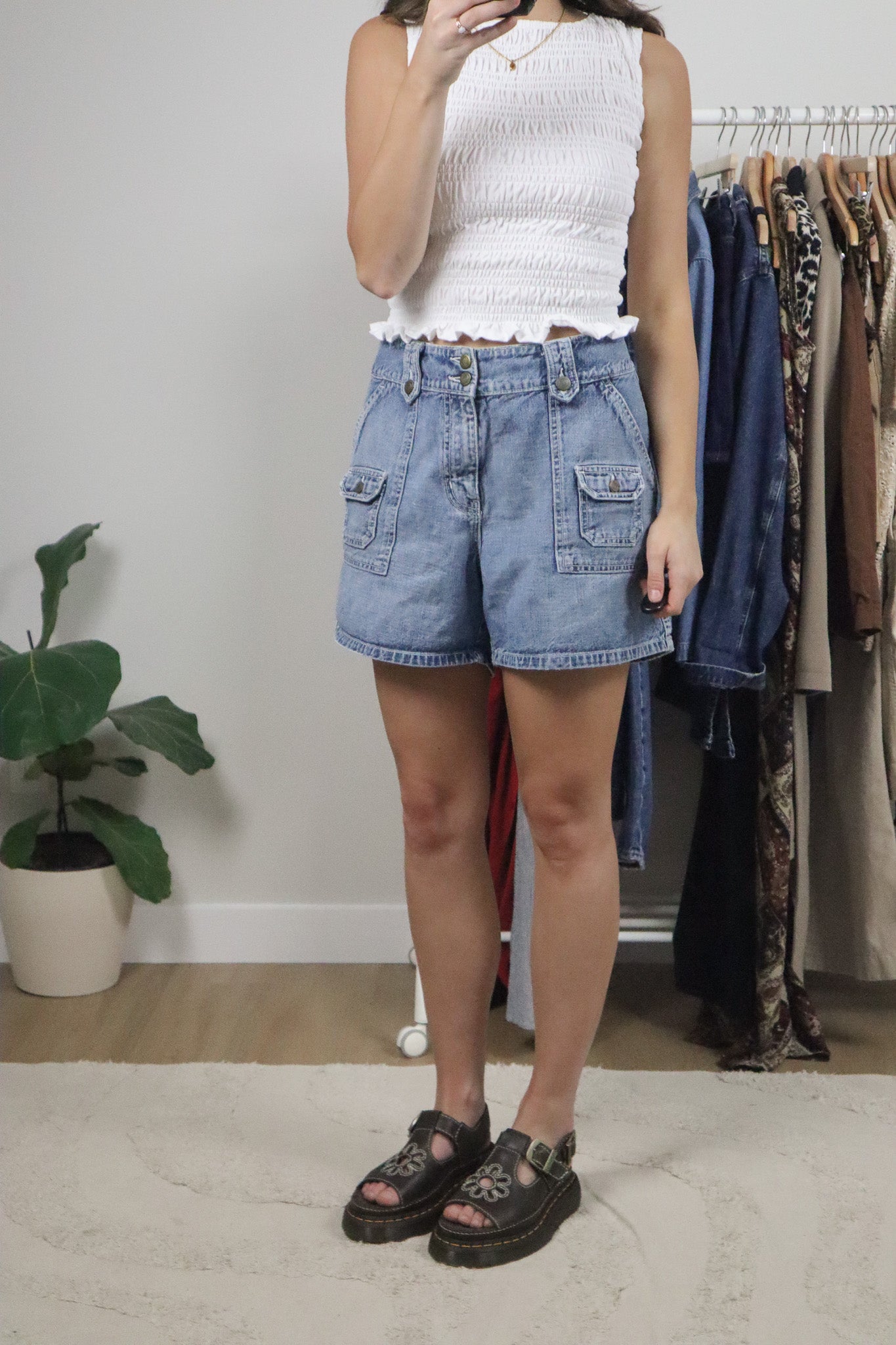 Vintage x Denim Cargo Shorts (12)