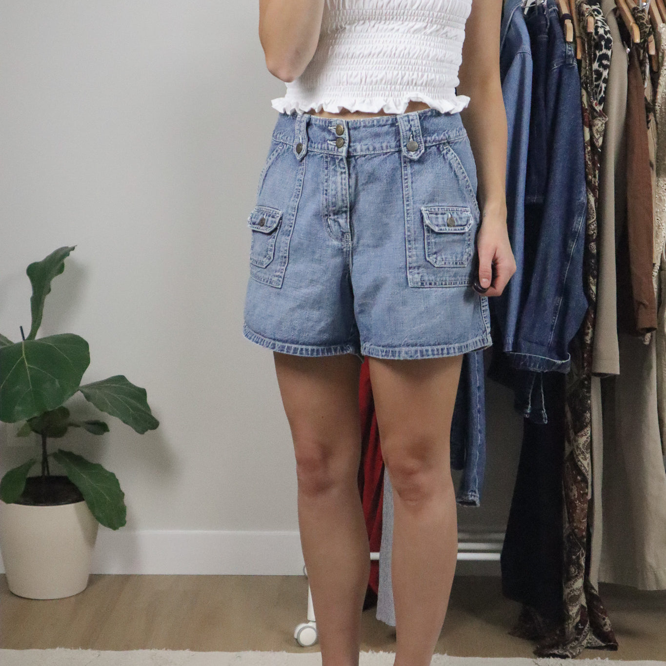 Vintage x Denim Cargo Shorts (12)