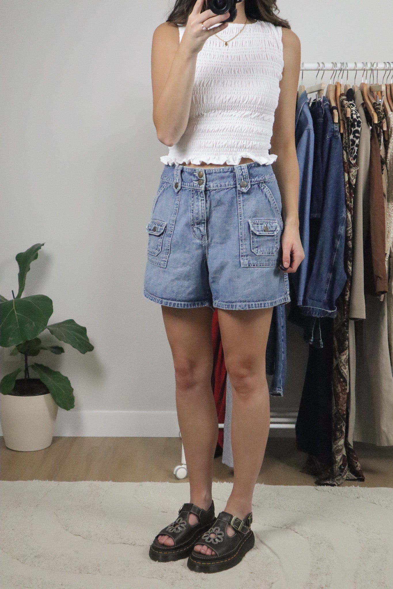 Vintage x Denim Cargo Shorts (12)