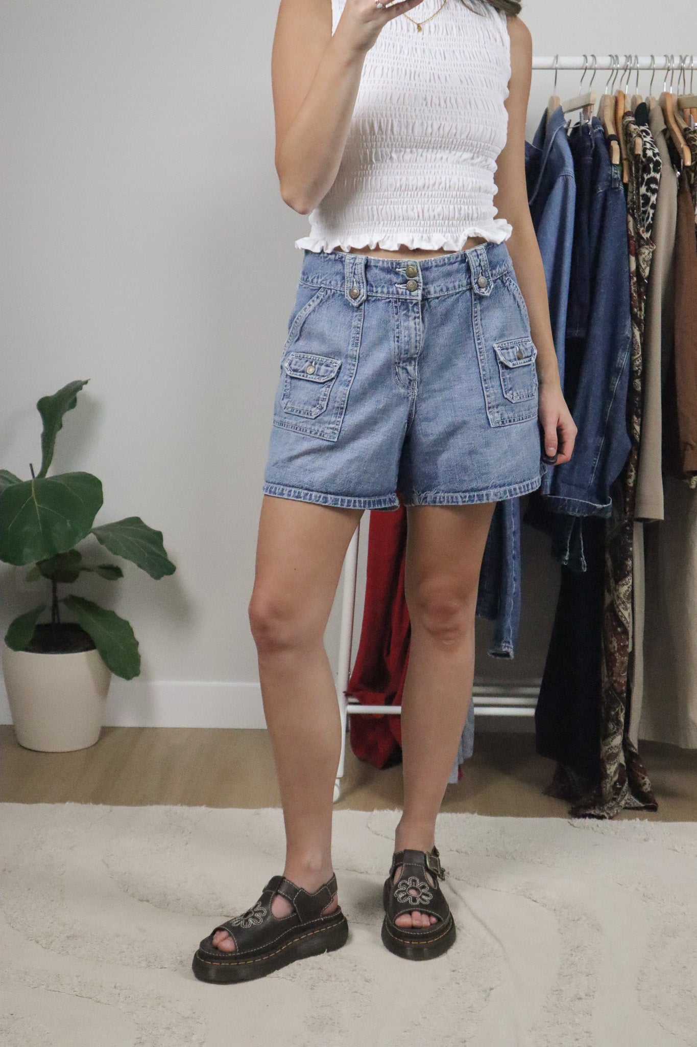 Vintage x Denim Cargo Shorts (12)