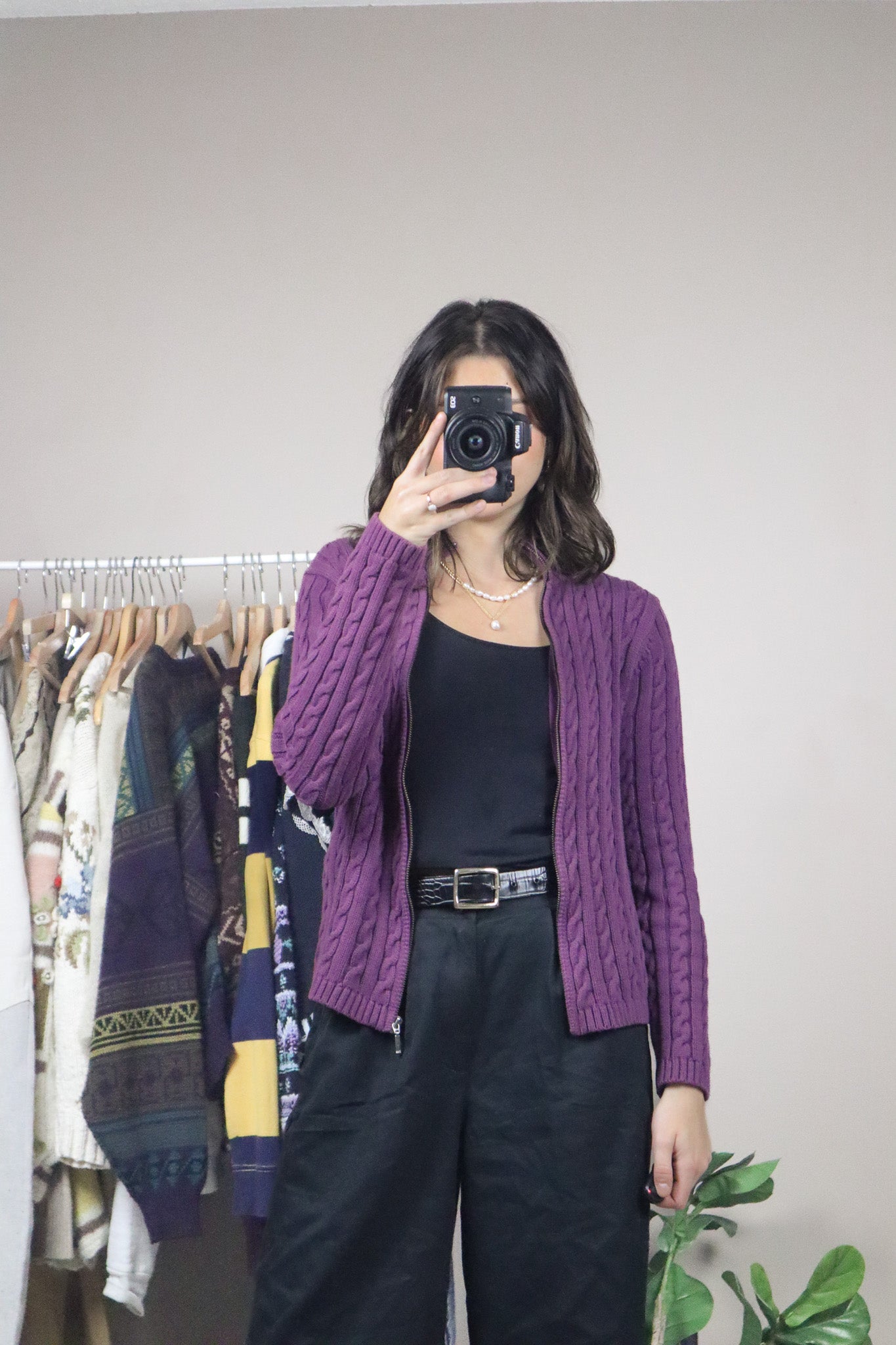Vintage x L.L. Bean x Zip-Up Sweater (XS)