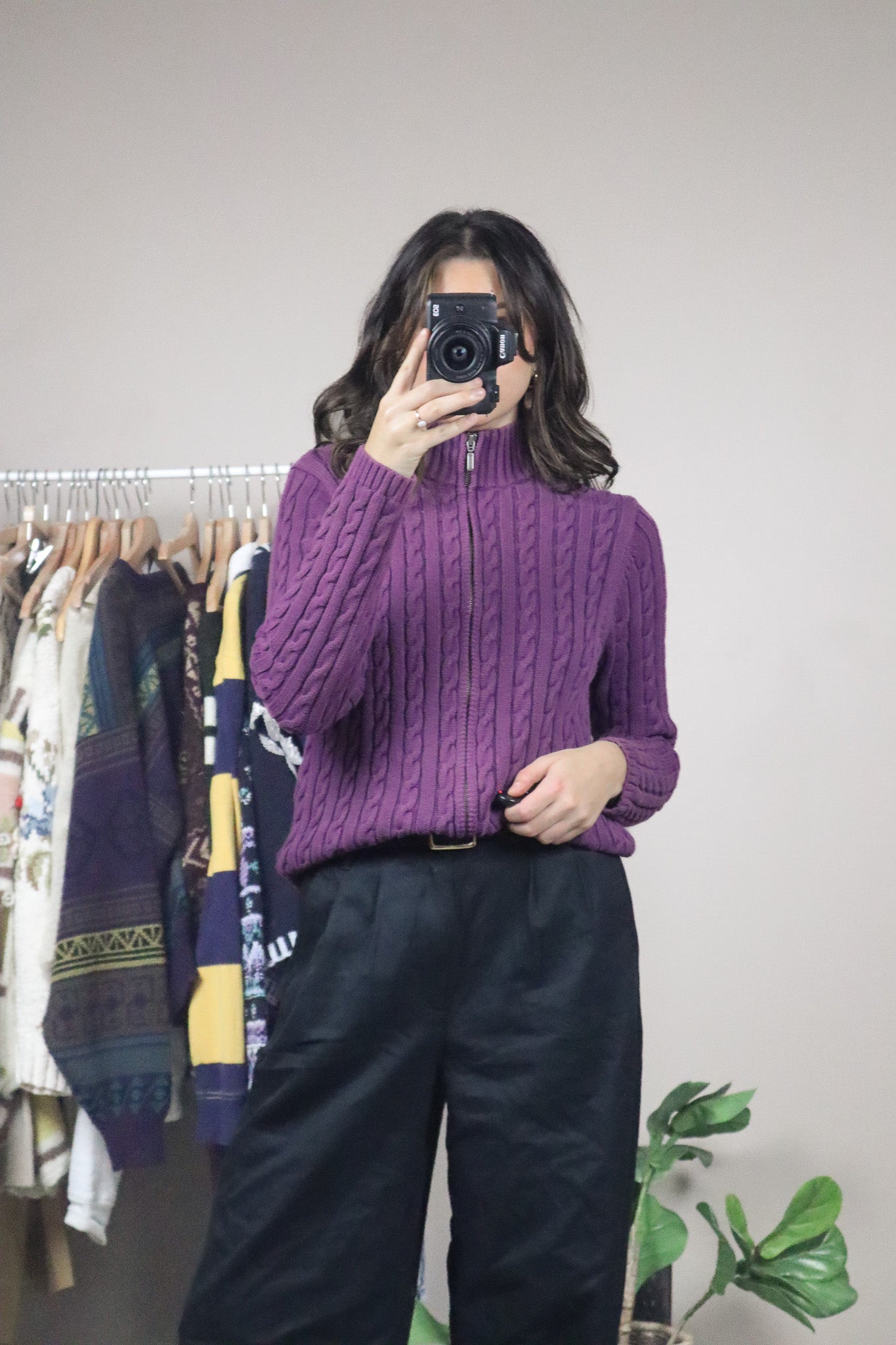 Vintage x L.L. Bean x Zip-Up Sweater (XS)