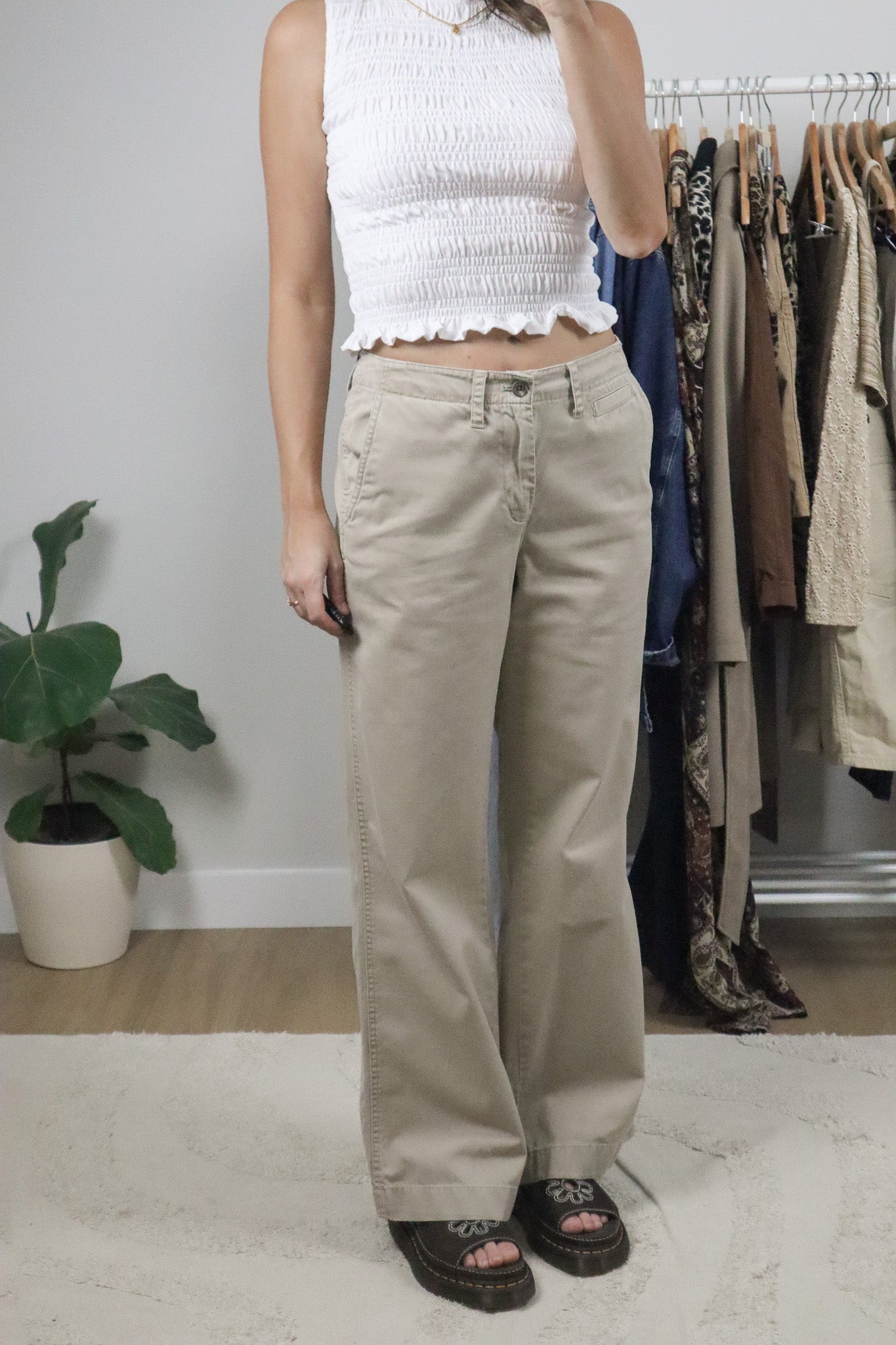 Vintage x Ralph Lauren x Cotton Wide Leg Pants (8)
