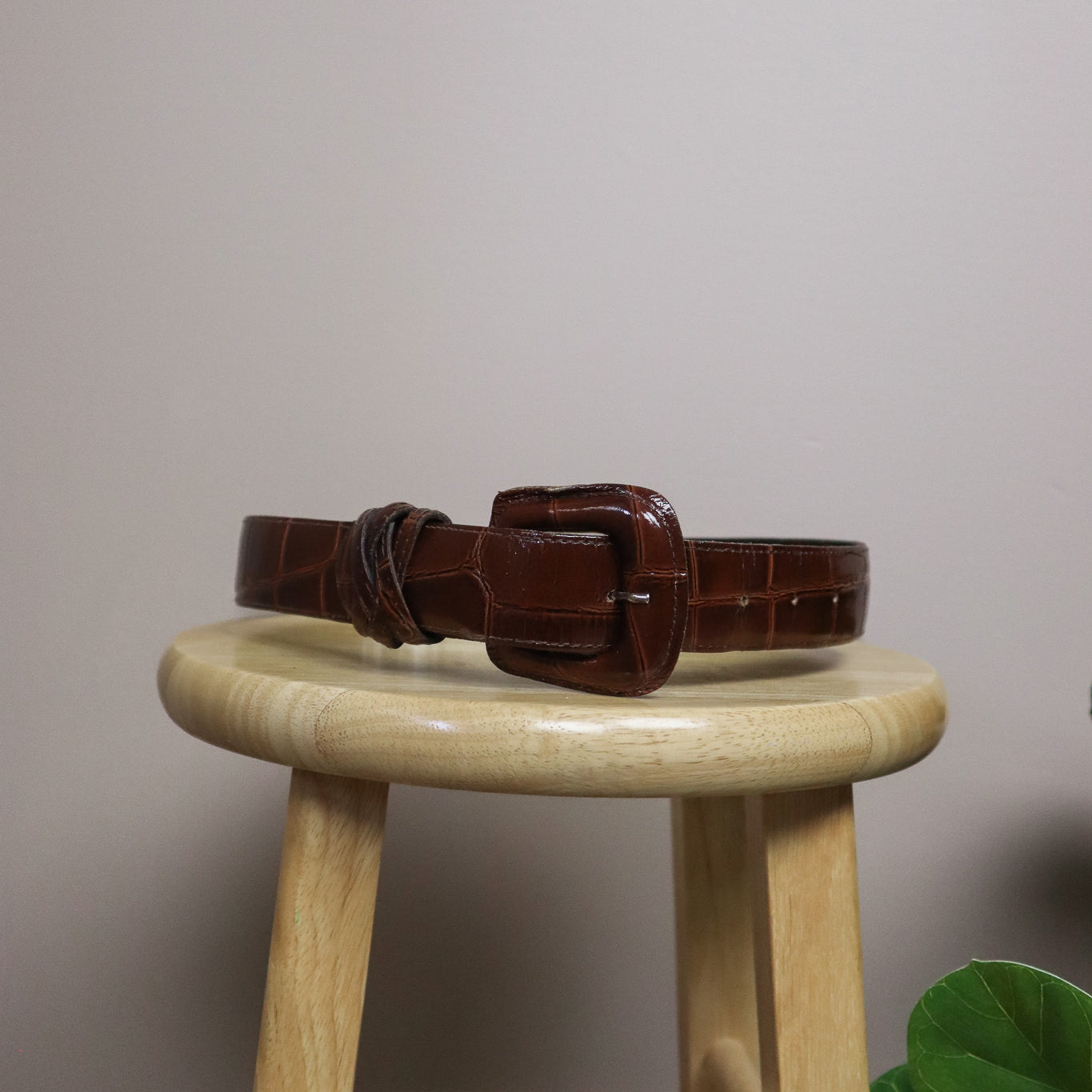 Made in USA x Leather Belt (XS/S)