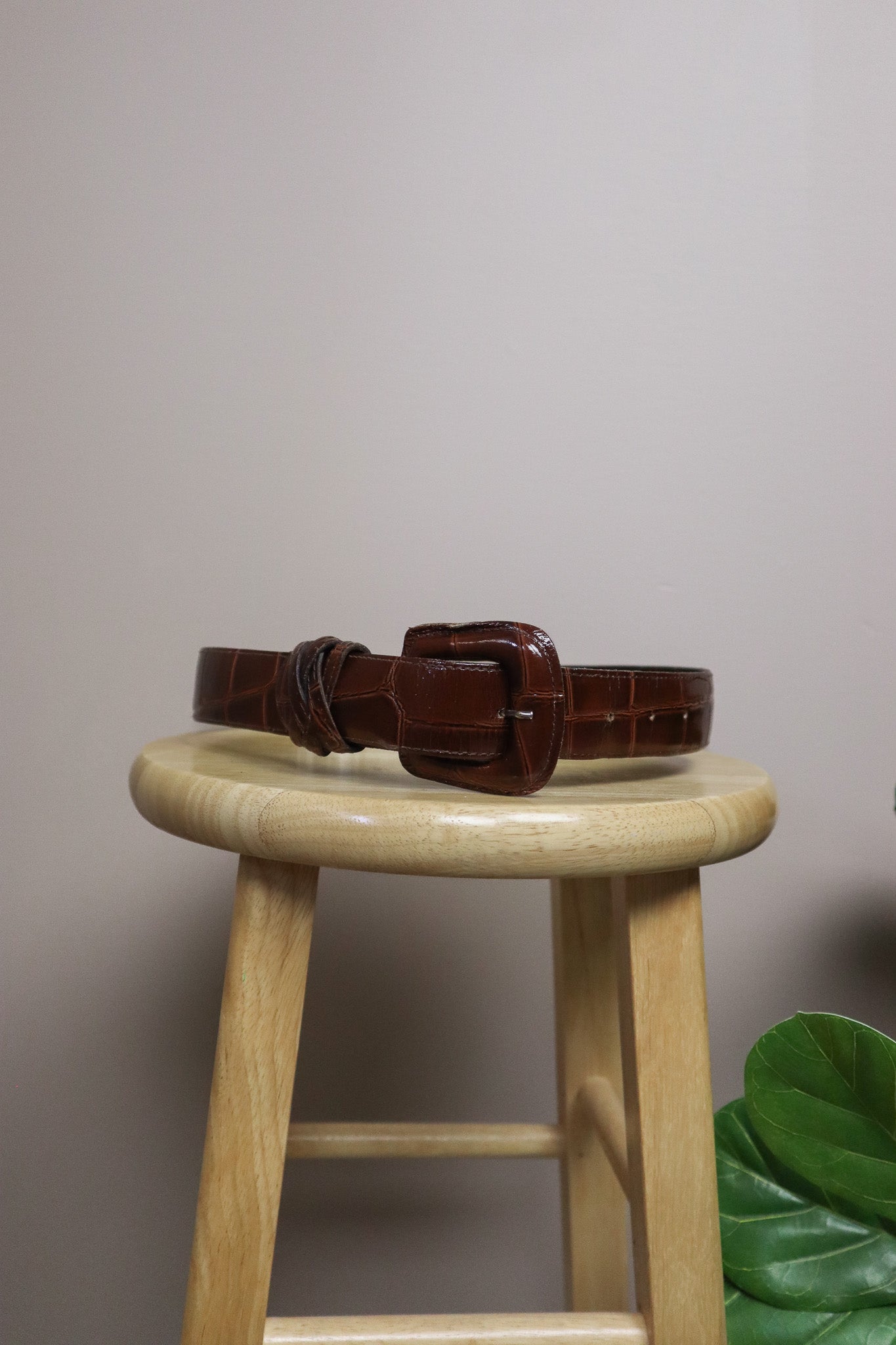 Made in USA x Leather Belt (XS/S)