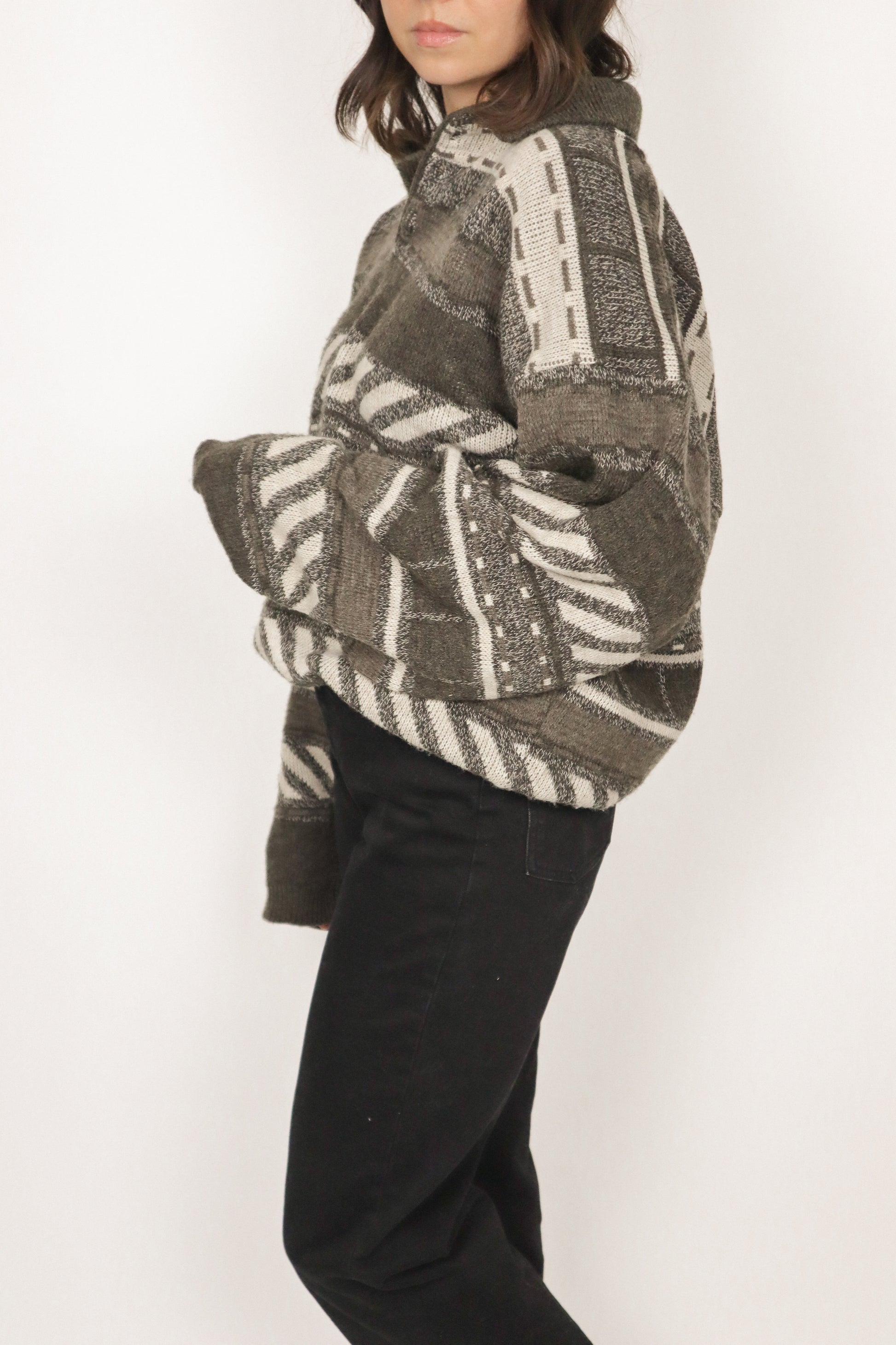 Made in Canada x Vintage x Patterned Knit (M/L)
