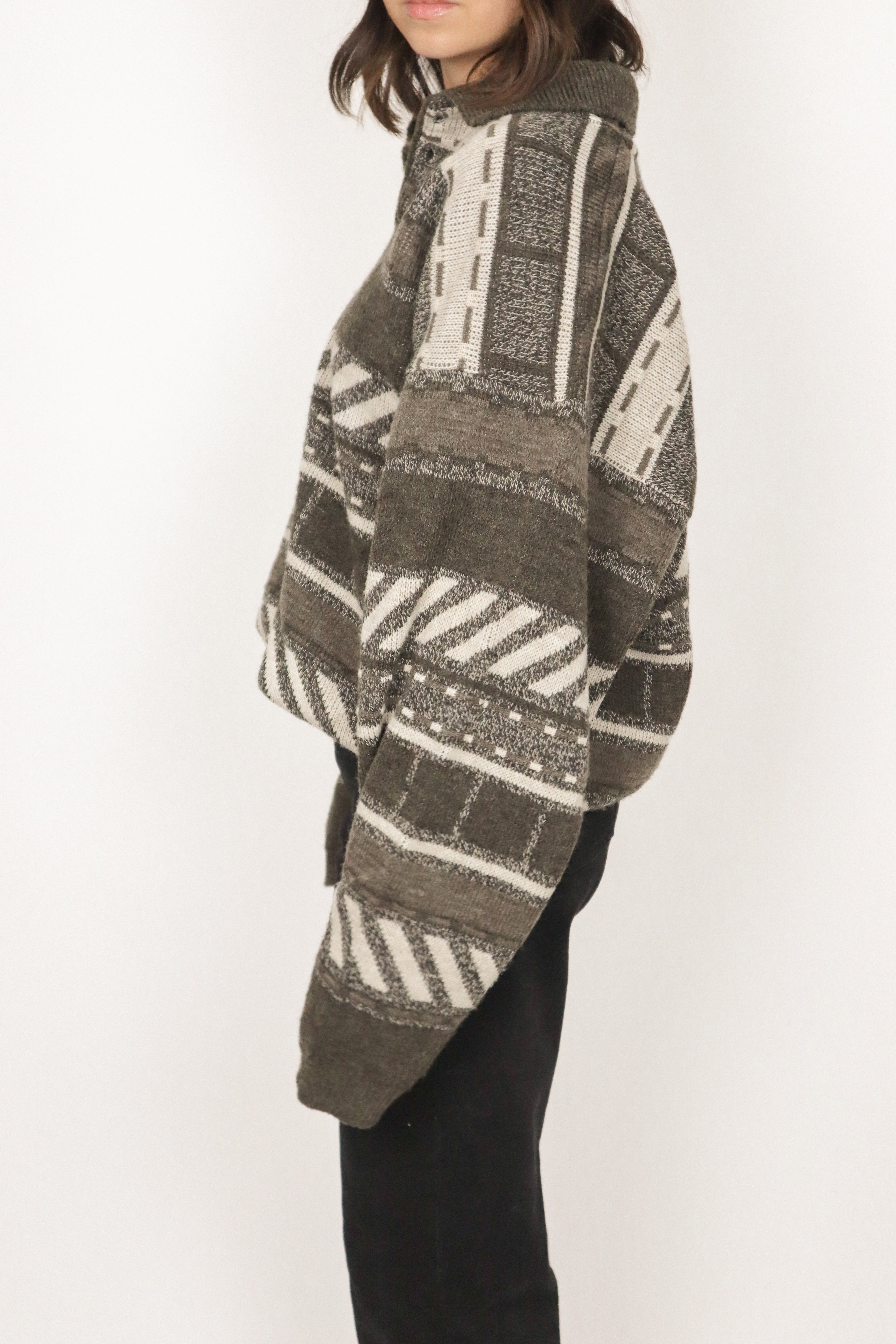 Made in Canada x Vintage x Patterned Knit (M/L)