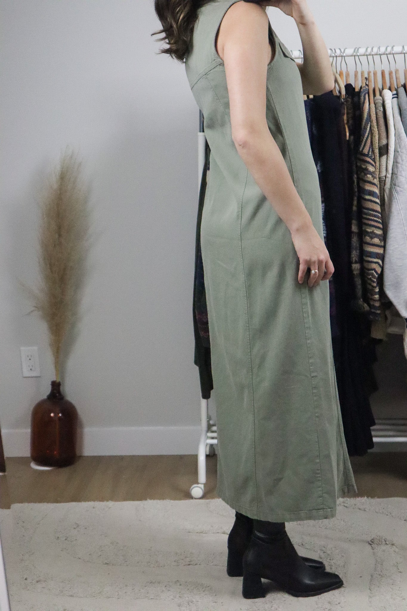 Deadstock x Made in Canada x Vintage x Button Maxi Dress (4/6)