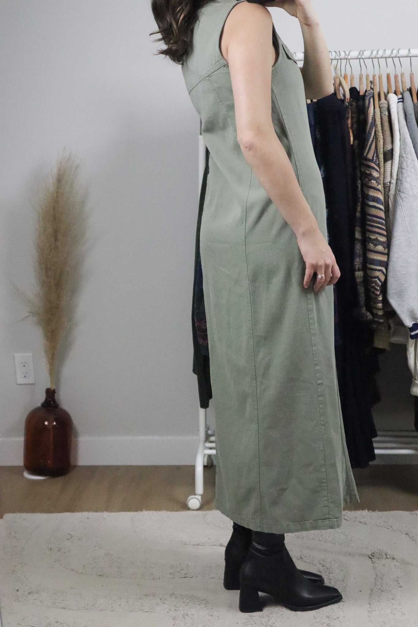 Deadstock x Made in Canada x Vintage x Button Maxi Dress (4/6)