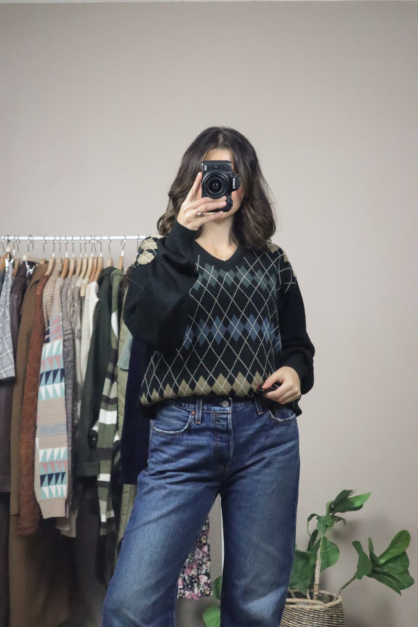 Modern x Argyle Sweater (L)