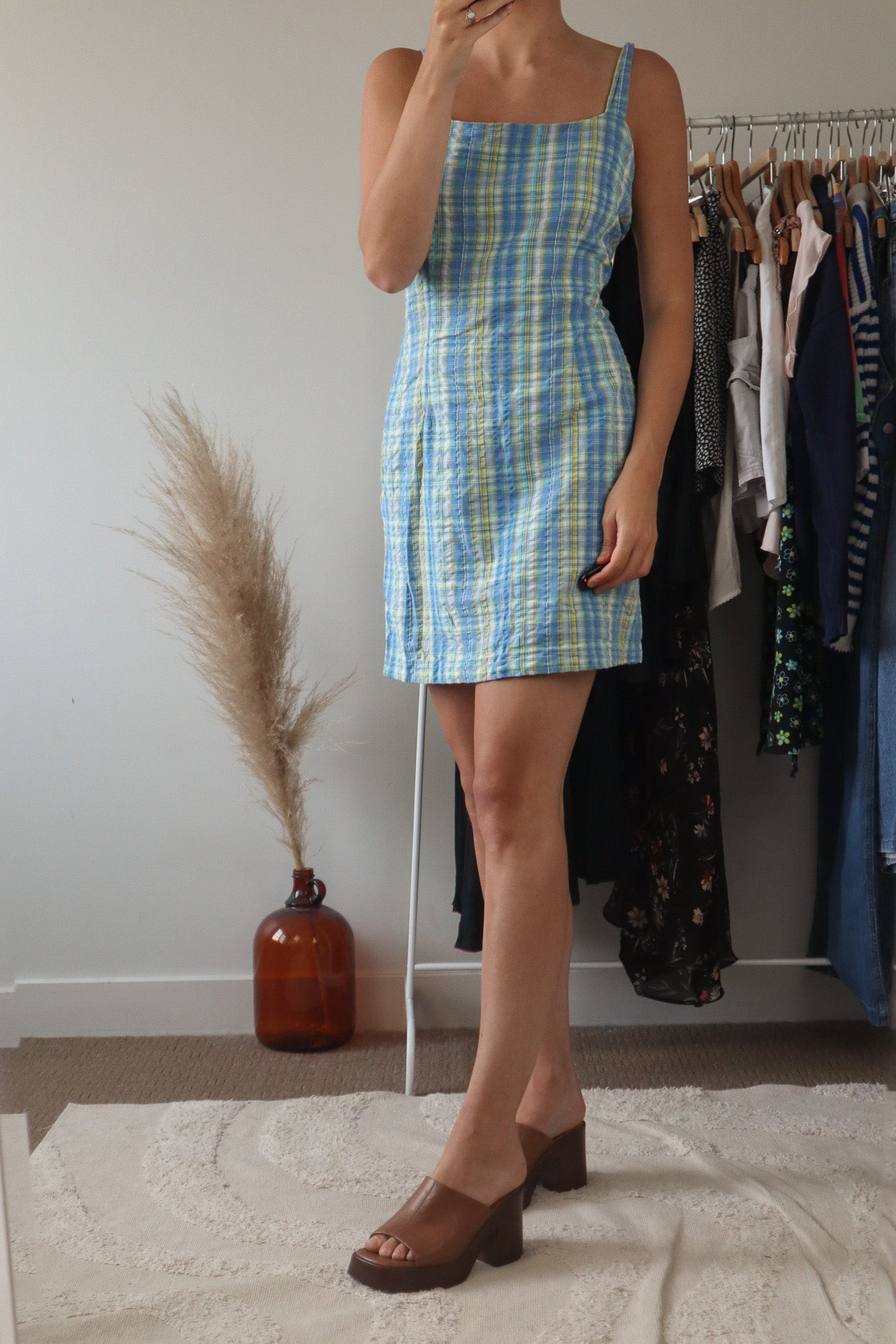 Vintage x Plaid Mini Dress (M)