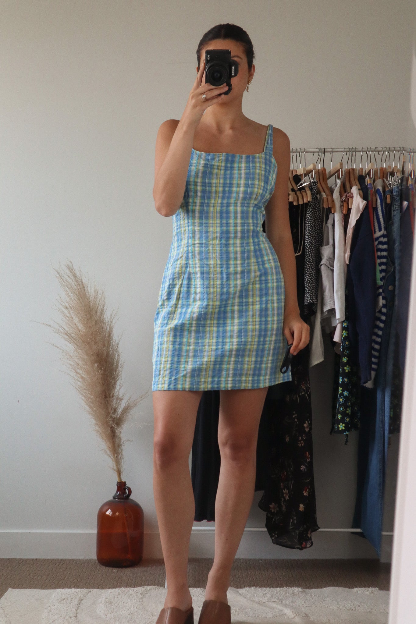 Vintage x Plaid Mini Dress (M)