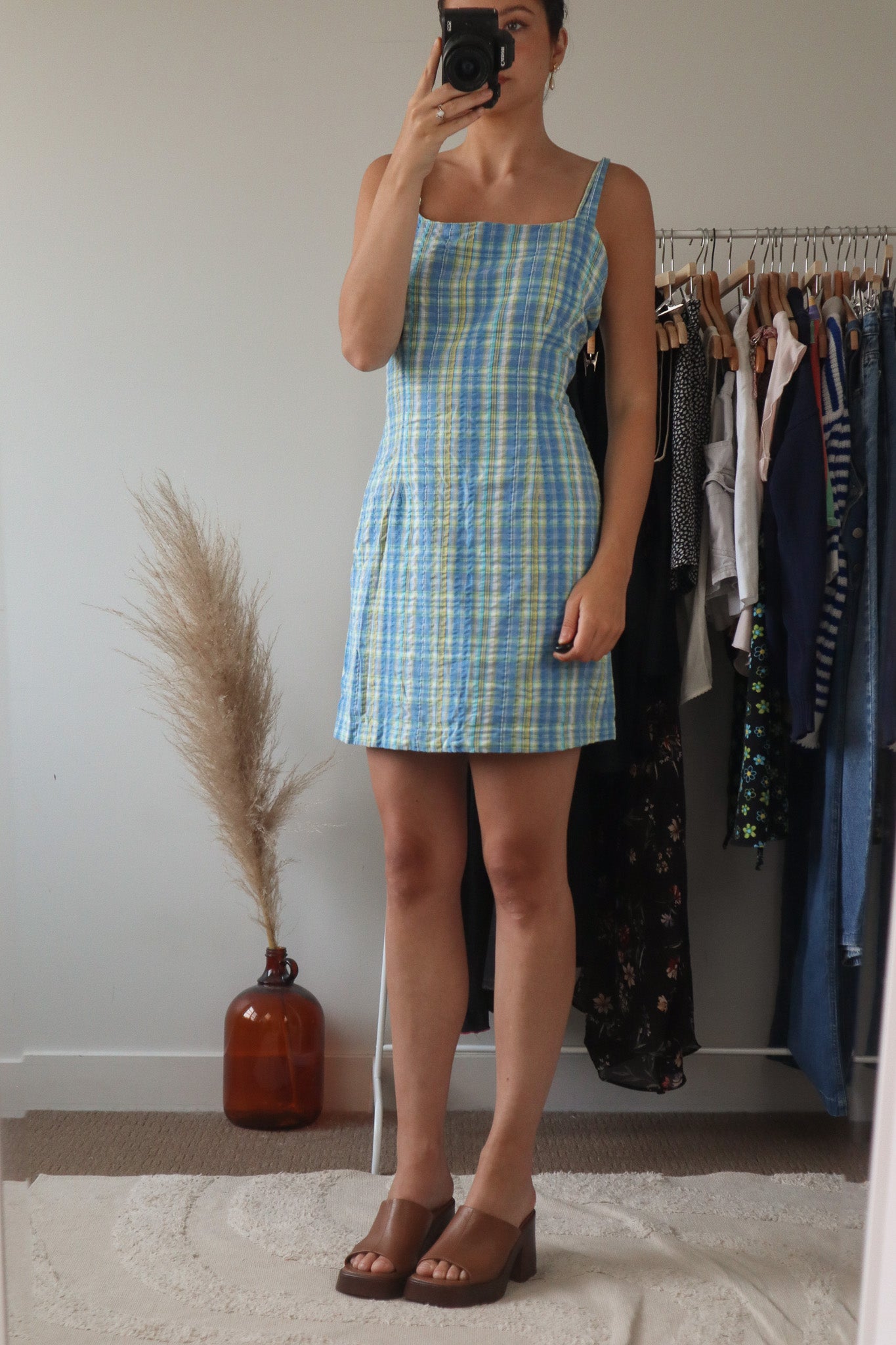 Vintage x Plaid Mini Dress (M)