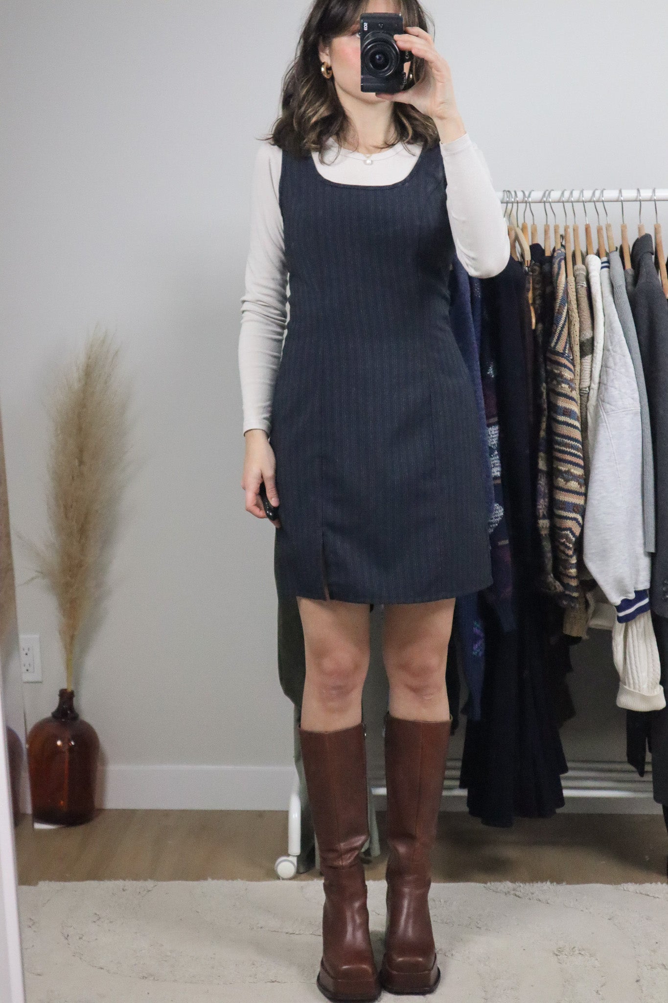 Vintage x Pinstrip Mini Dress (6/8)