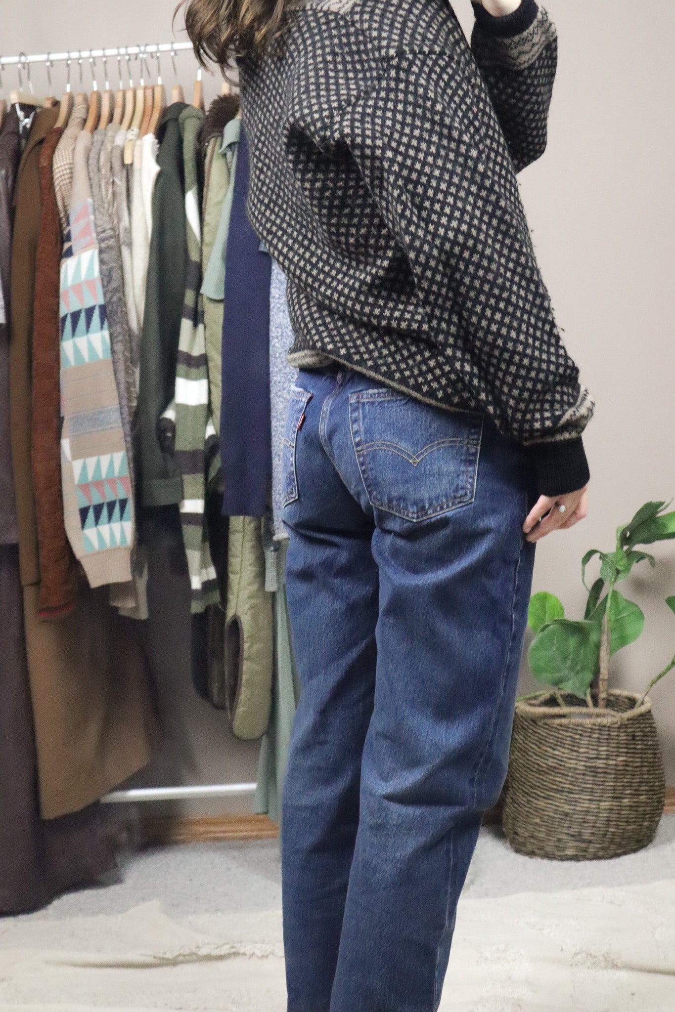 Vintage x Wool Patterned Knit (M)