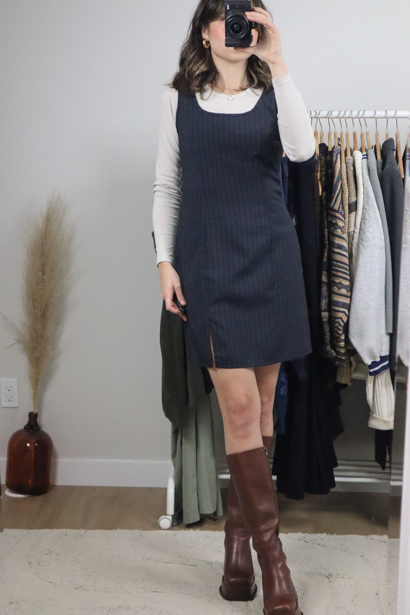 Vintage x Pinstrip Mini Dress (6/8)