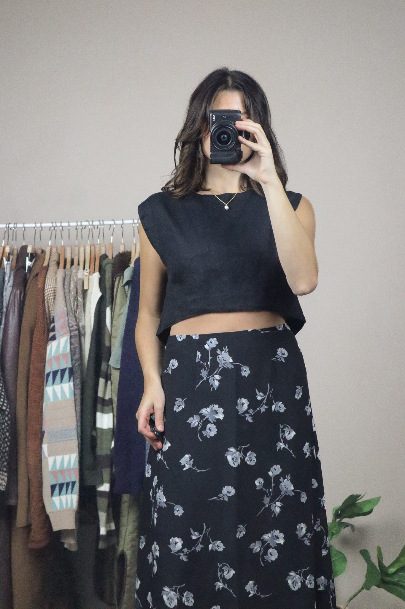 Posse x Linen Cropped Tank (XS)