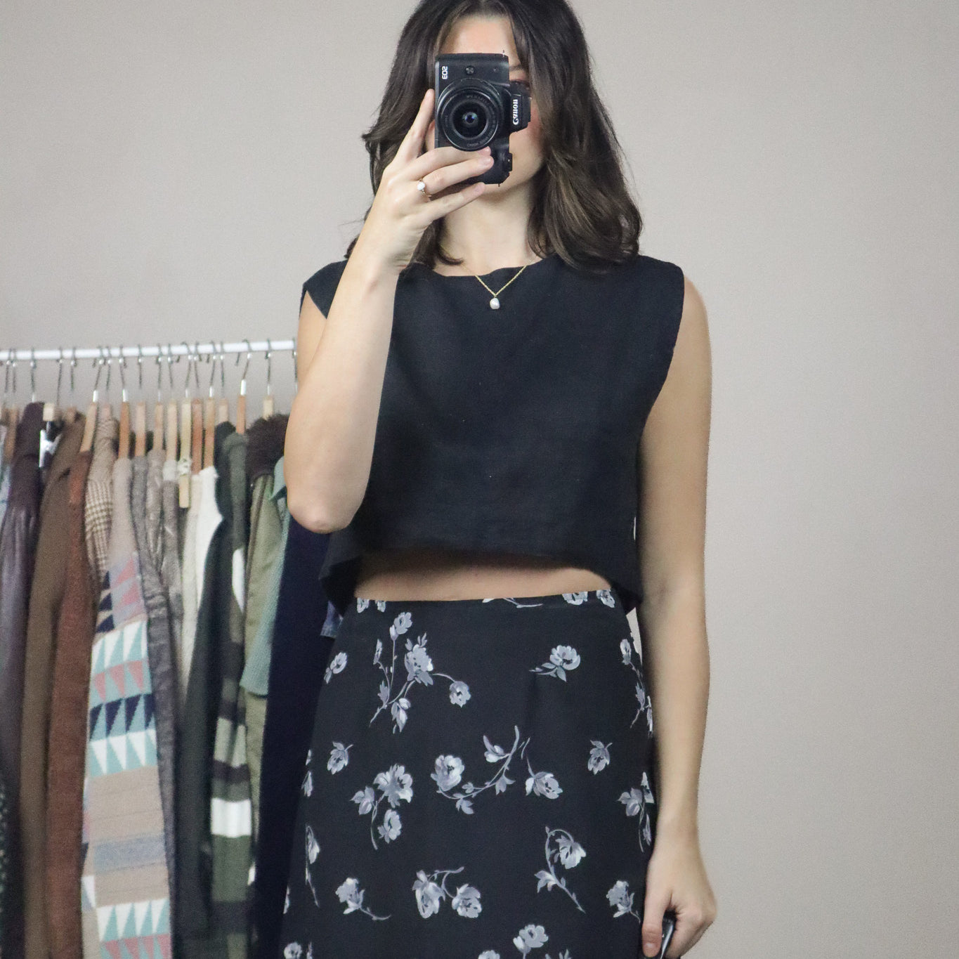 Posse x Linen Cropped Tank (XS)