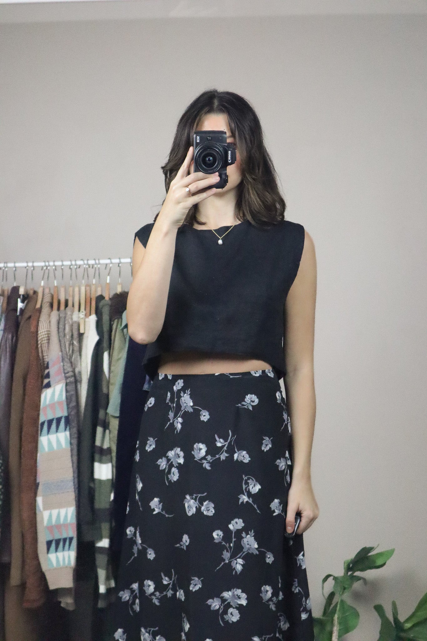 Posse x Linen Cropped Tank (XS)