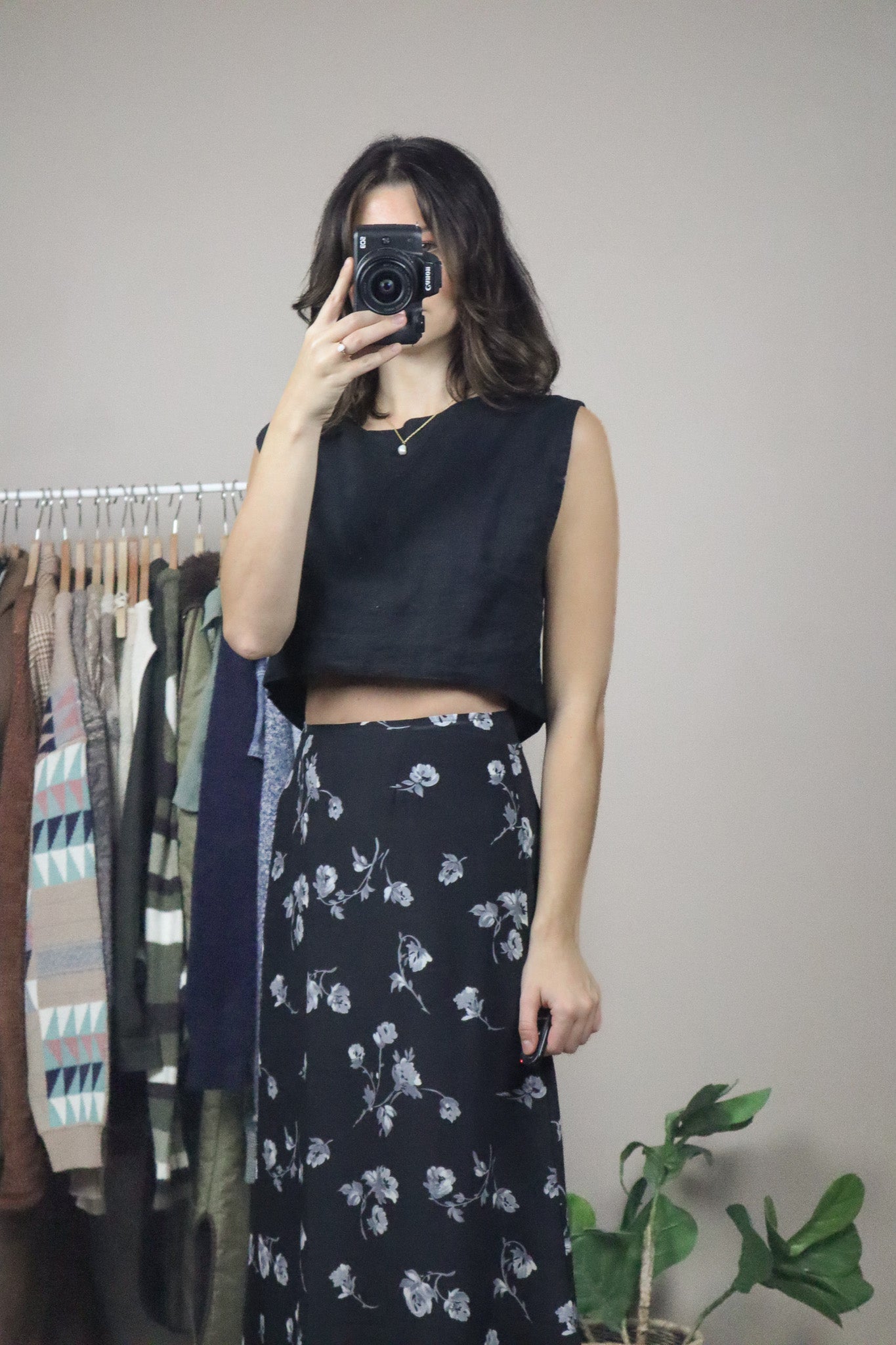 Posse x Linen Cropped Tank (XS)