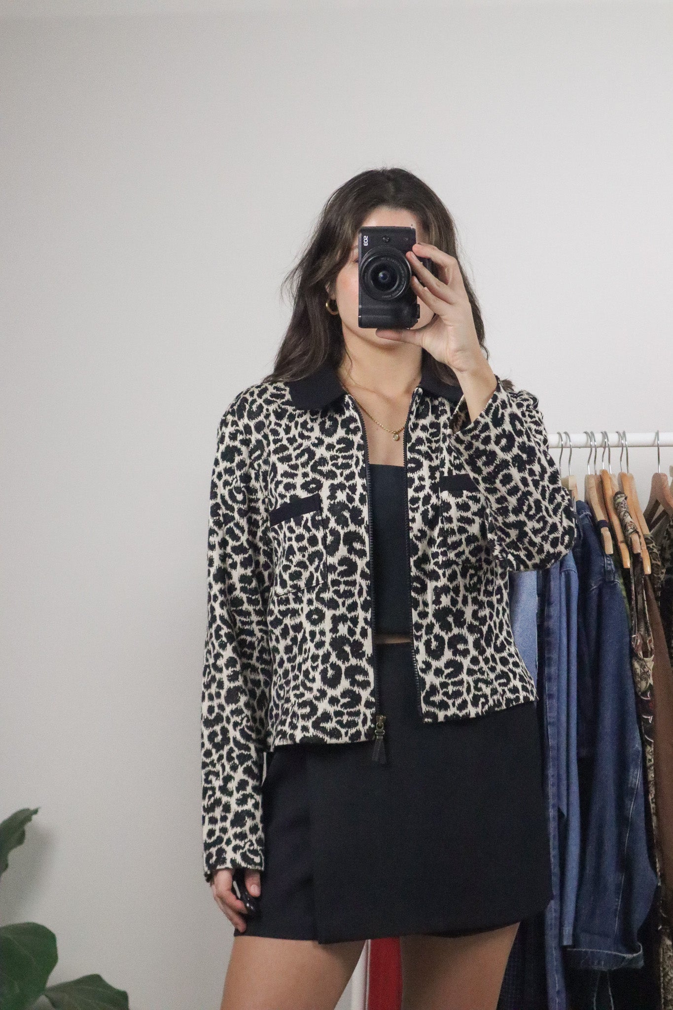 Made in Canada x Vintage x Cheetah Print Collared Cropped Jacket (6/8)
