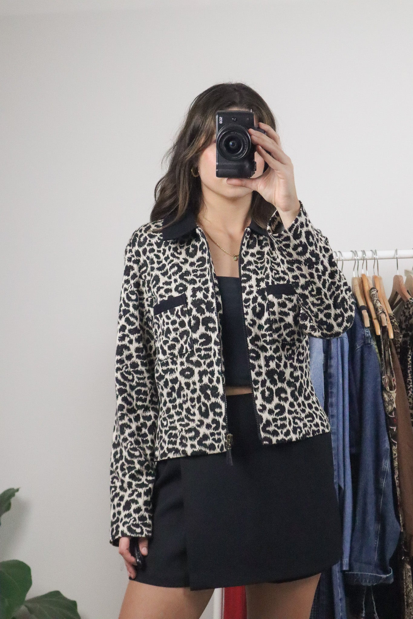 Made in Canada x Vintage x Cheetah Print Collared Cropped Jacket (6/8)