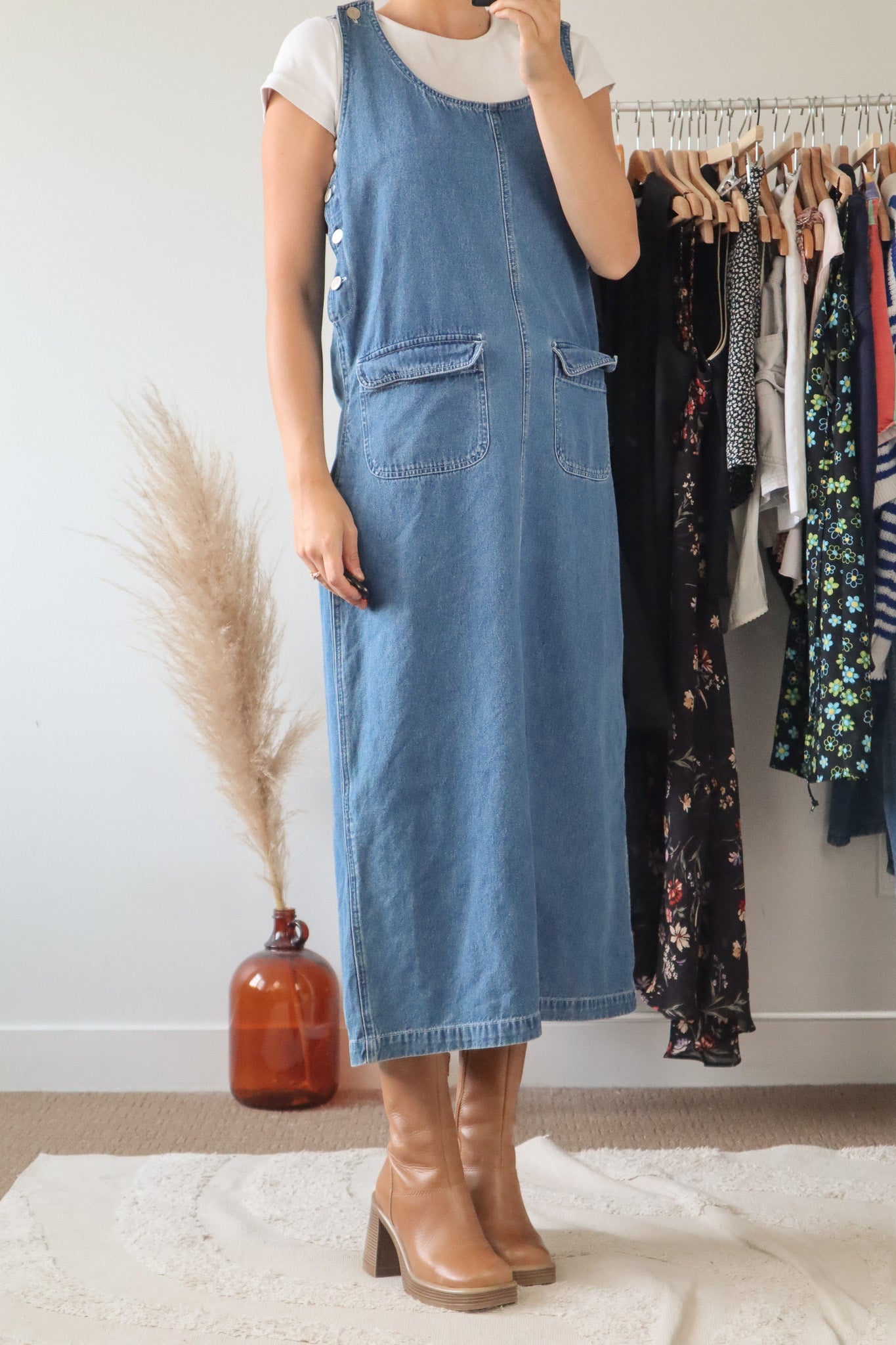 Vintage x Denim Dress (M)
