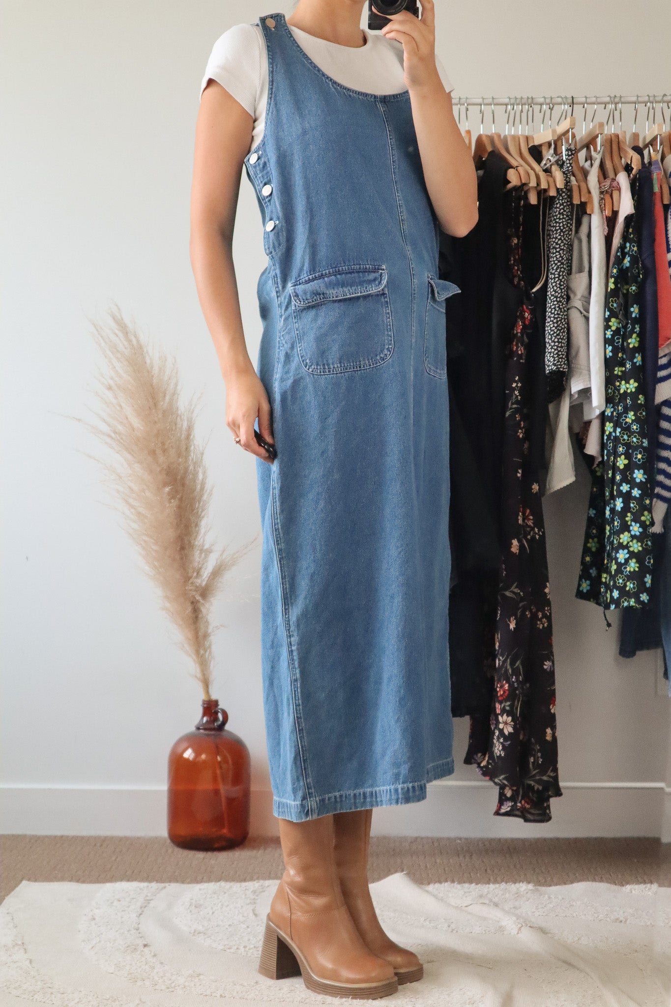 Vintage x Denim Dress (M)