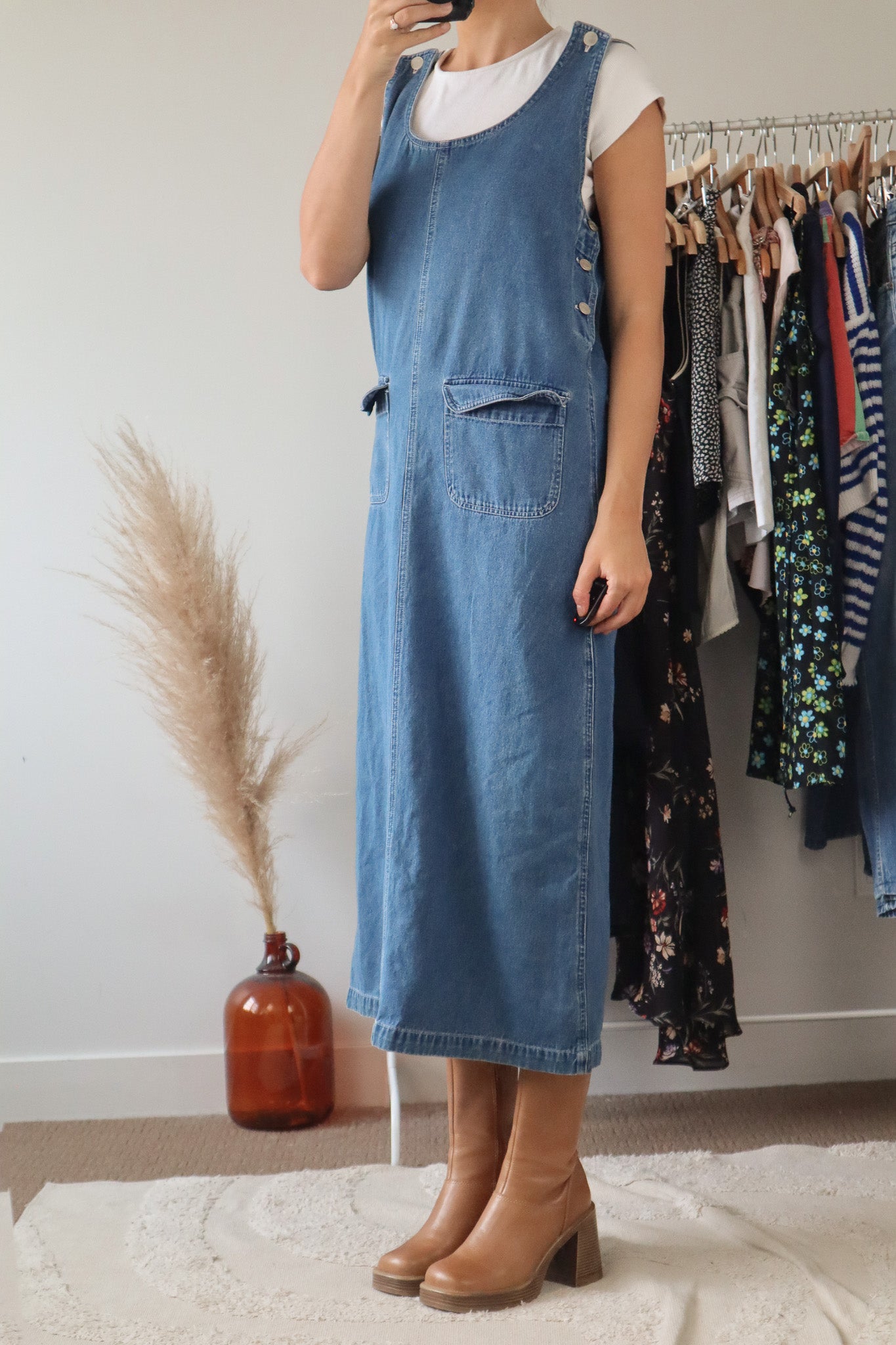 Vintage x Denim Dress (M)