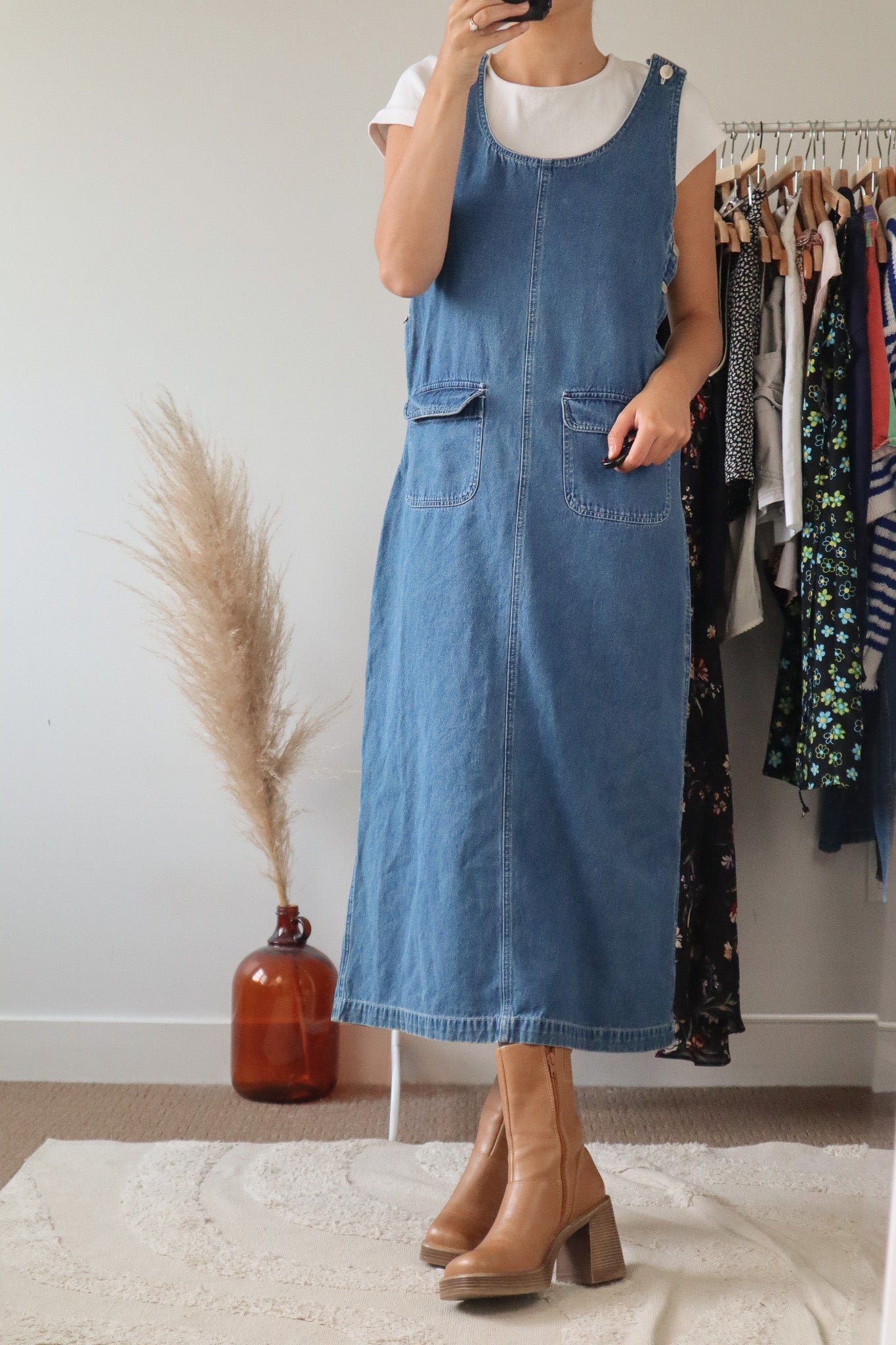 Vintage x Denim Dress (M)