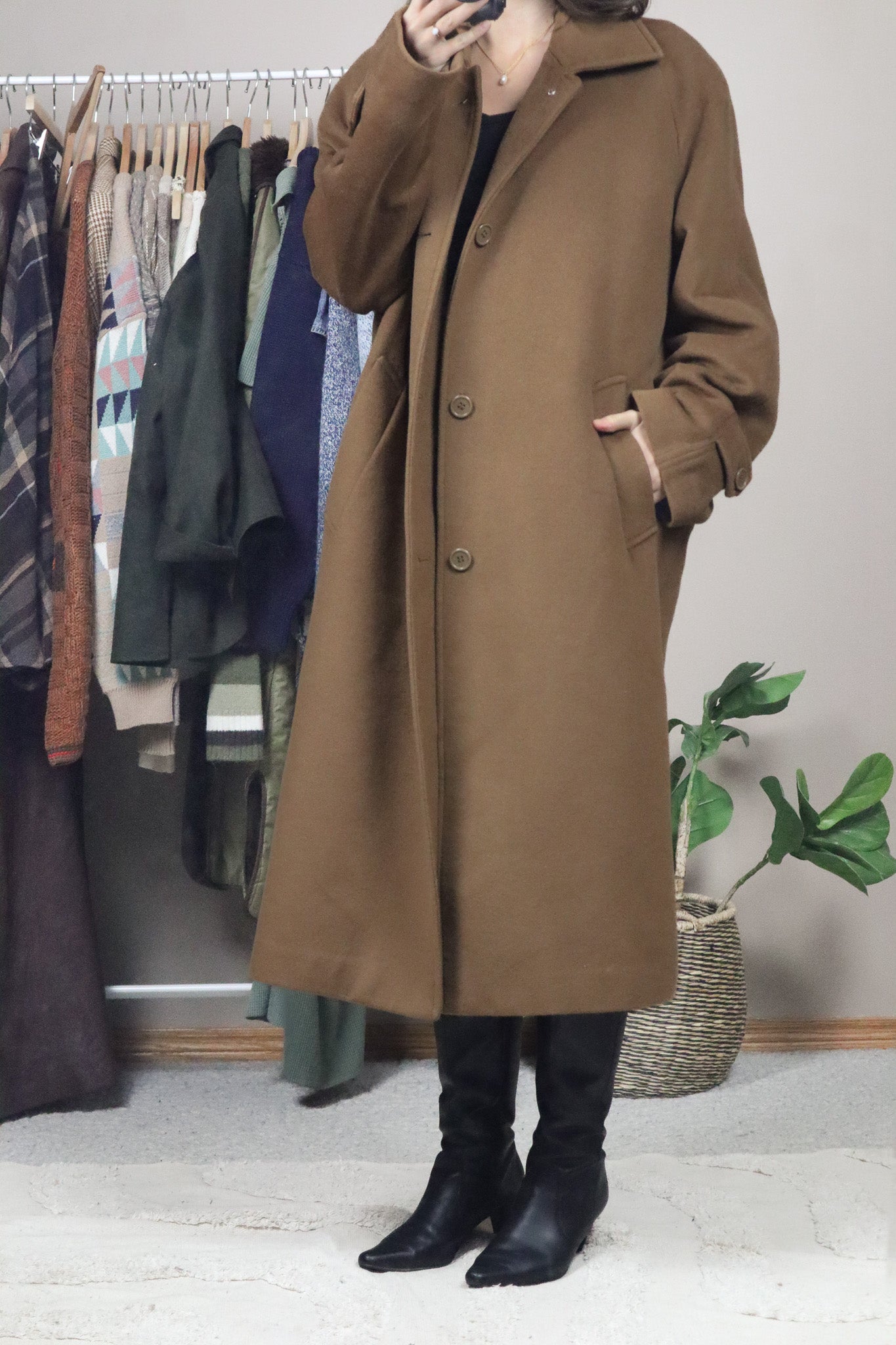 Made in Canada x Vintage x Wool Cashmere Coat (L/XL)