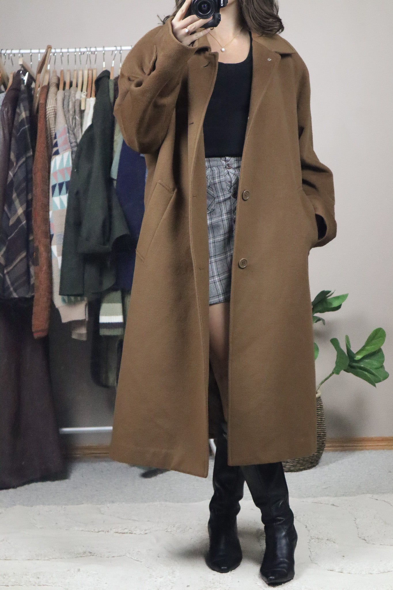 Made in Canada x Vintage x Wool Cashmere Coat (L/XL)
