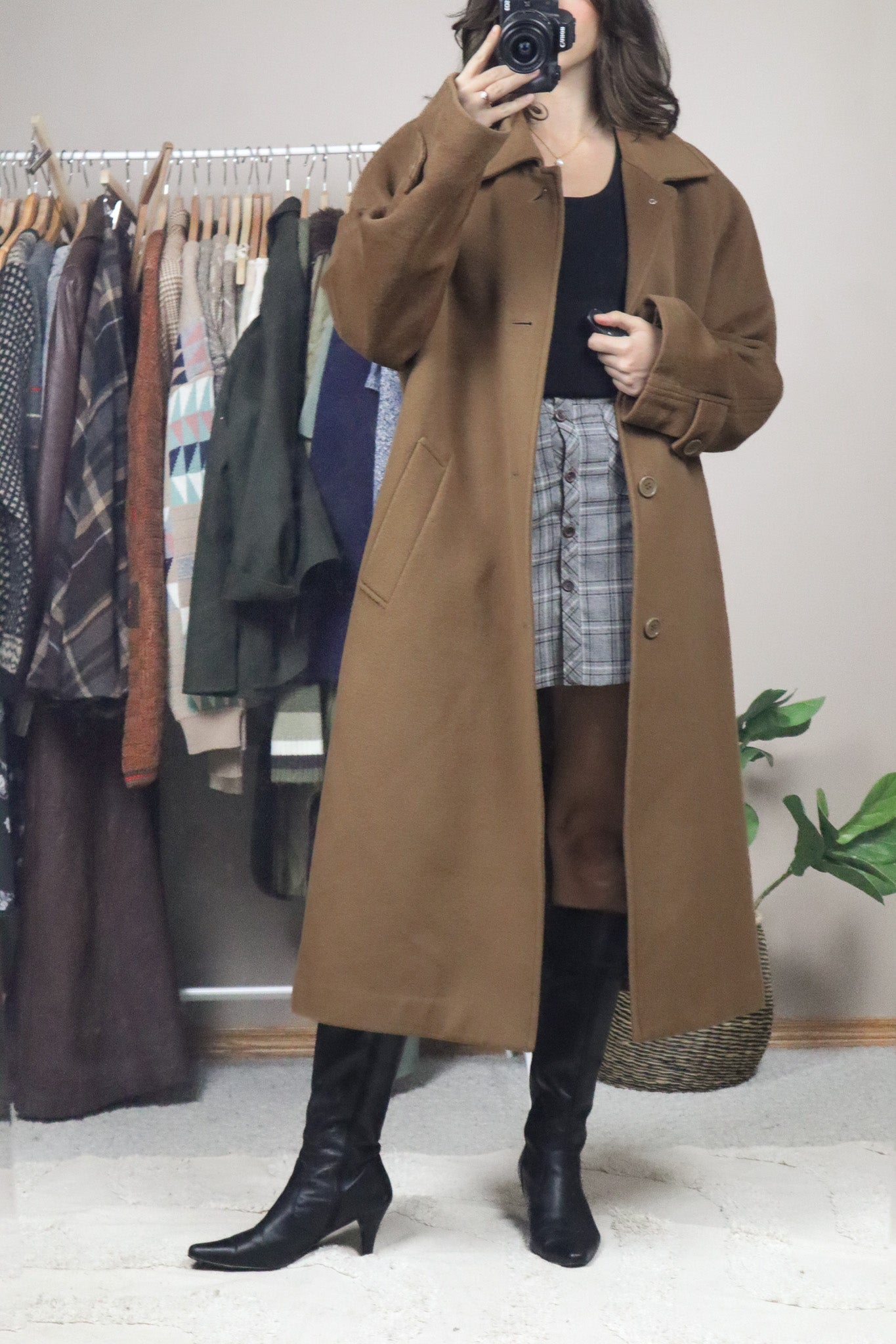 Made in Canada x Vintage x Wool Cashmere Coat (L/XL)