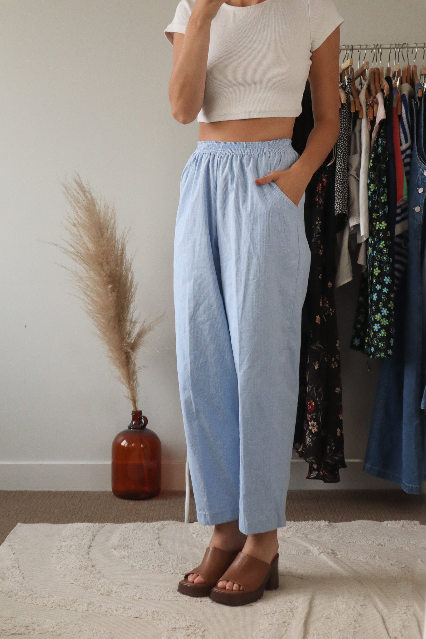 Made in Canada x Vintage x Pinstriped Pants (XXS/XS)