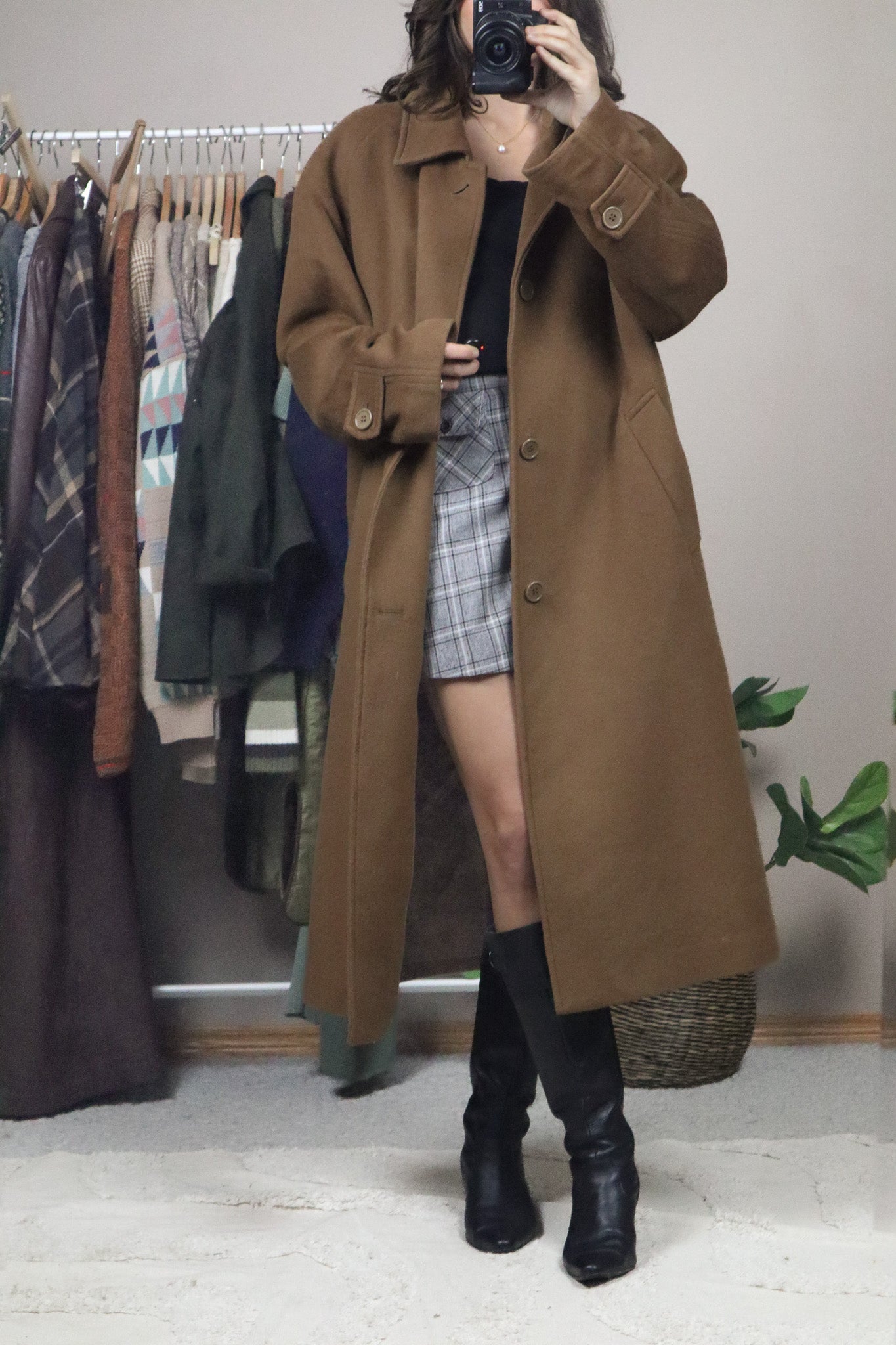 Made in Canada x Vintage x Wool Cashmere Coat (L/XL)