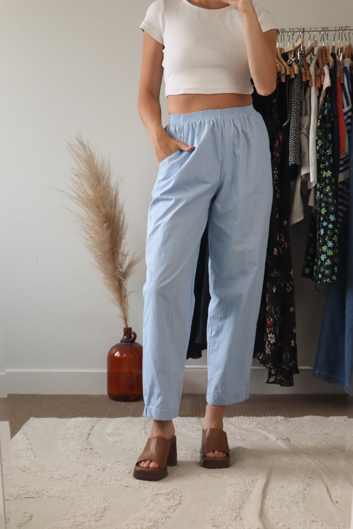 Made in Canada x Vintage x Pinstriped Pants (XXS/XS)