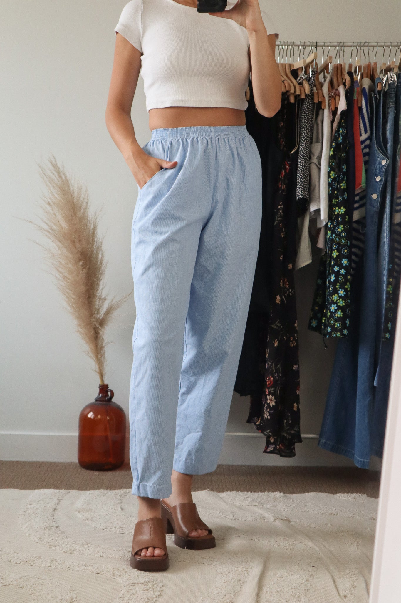 Made in Canada x Vintage x Pinstriped Pants (XXS/XS)