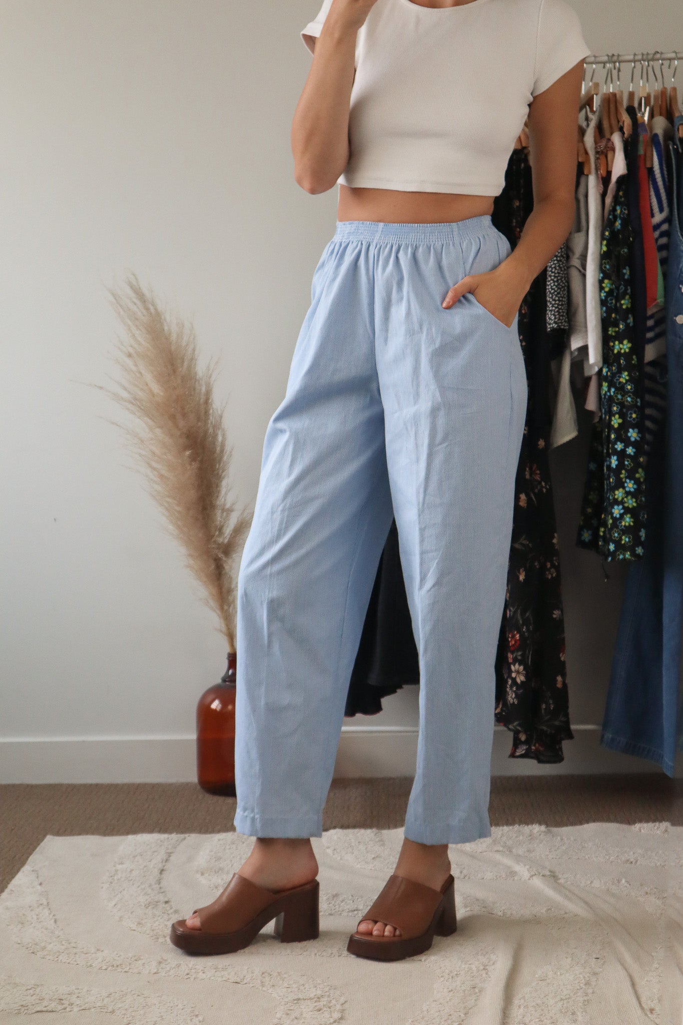 Made in Canada x Vintage x Pinstriped Pants (XXS/XS)