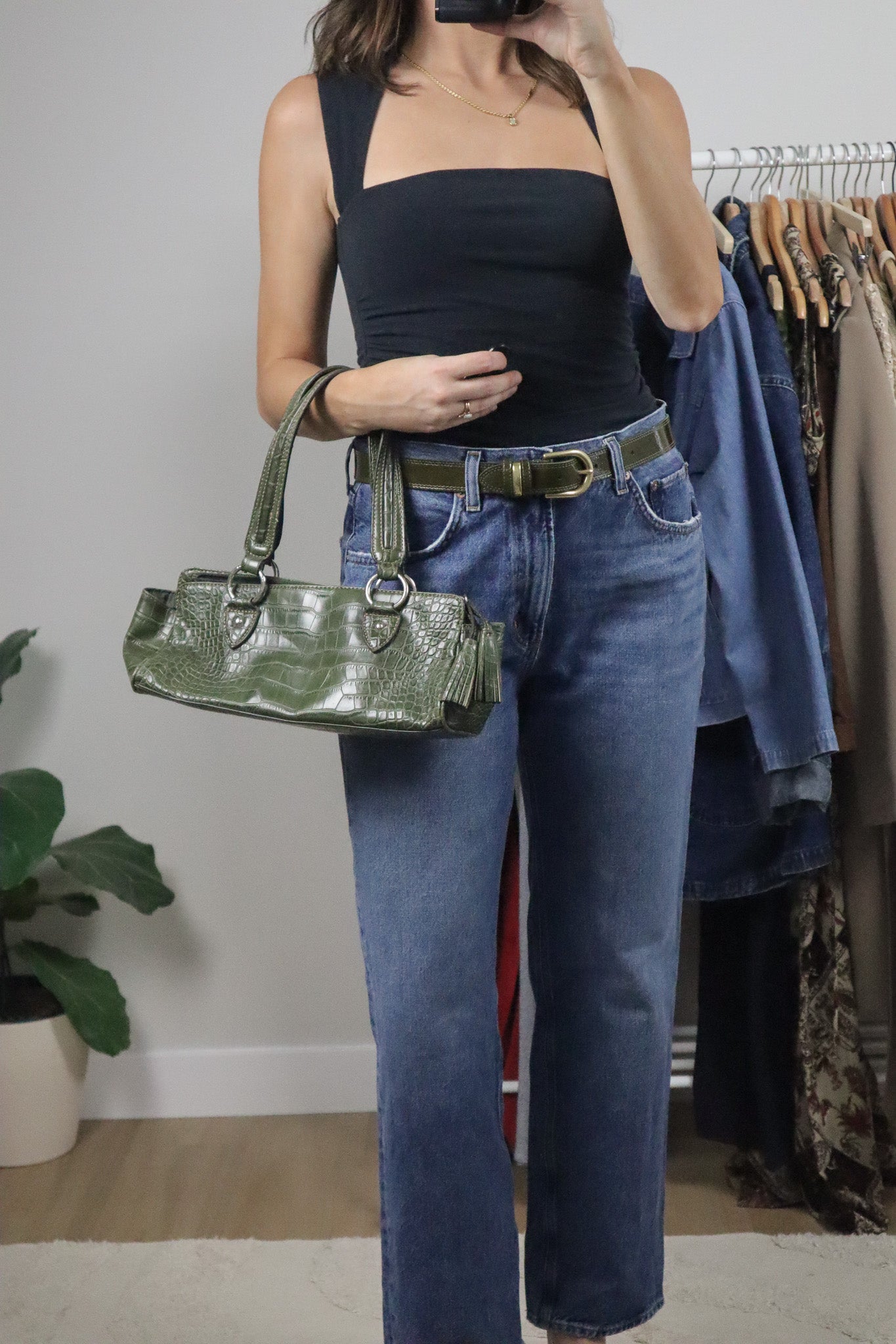 Vintage x Tommy Hilfiger x Faux Leather Studded Purse