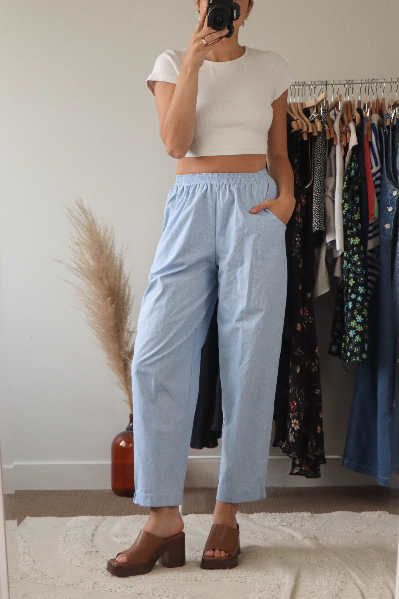 Made in Canada x Vintage x Pinstriped Pants (XXS/XS)